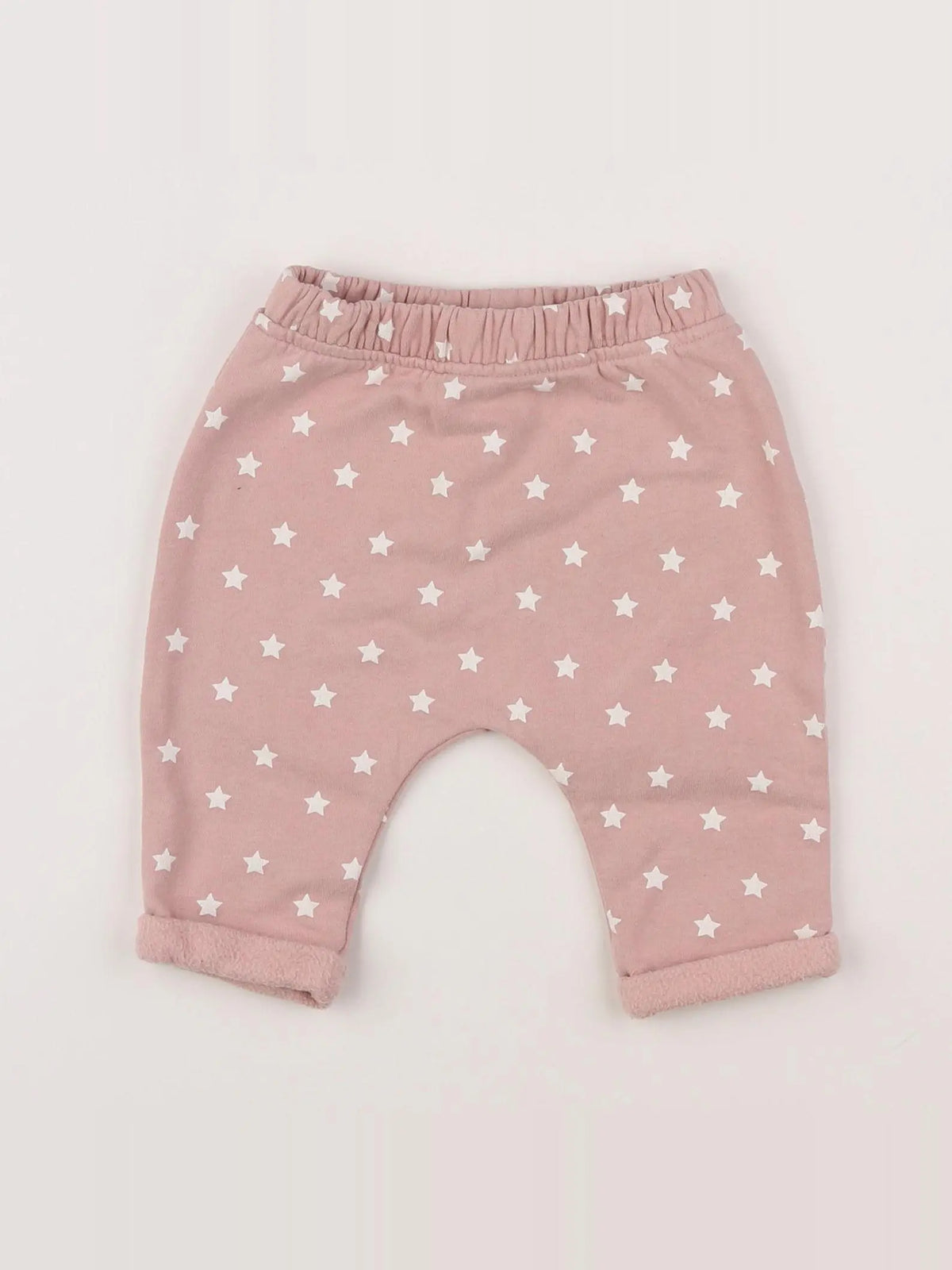 Vertbaudet - jogging doublé rose - 3 mois