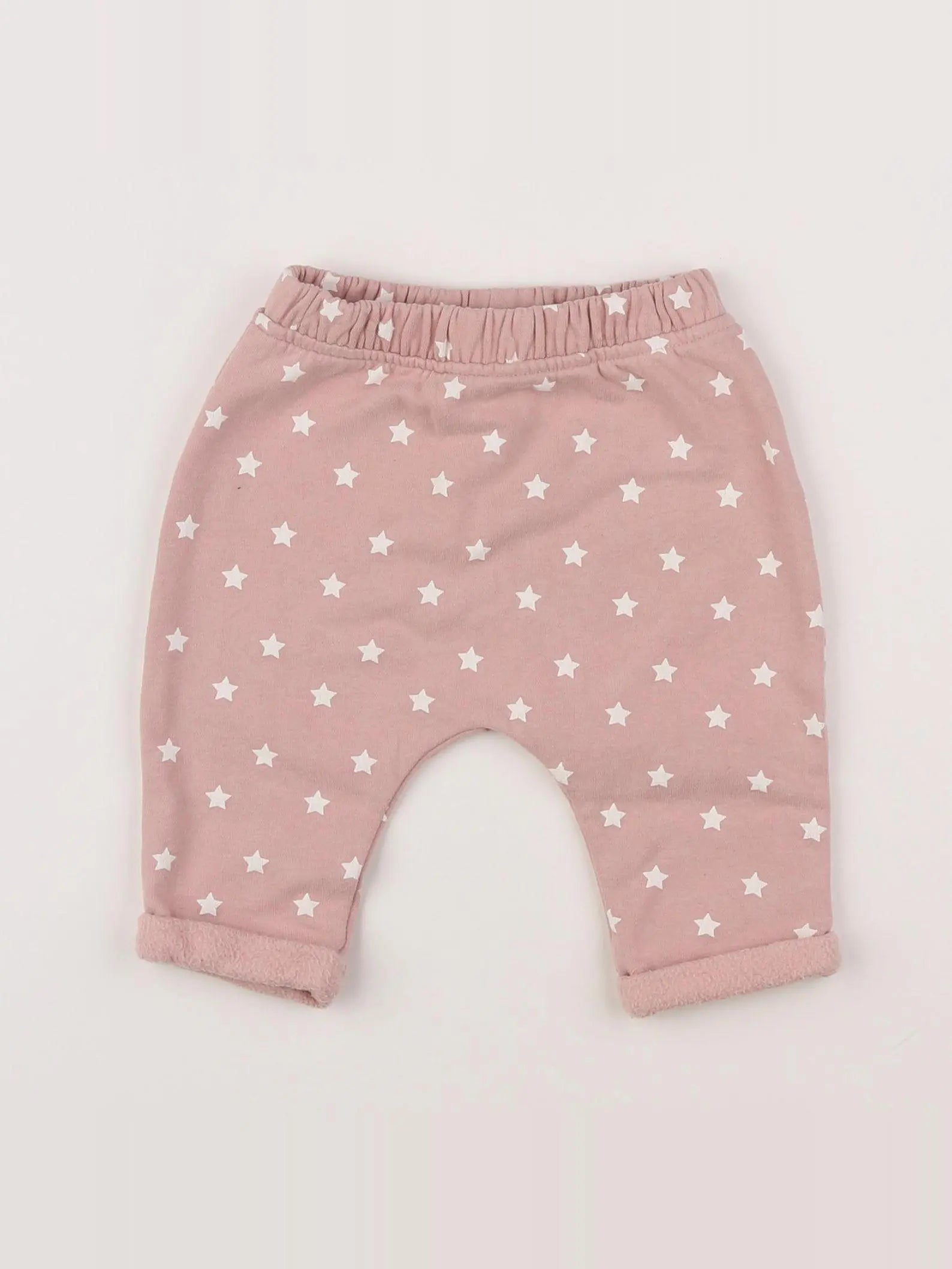 Vertbaudet - jogging doublé rose - 3 mois