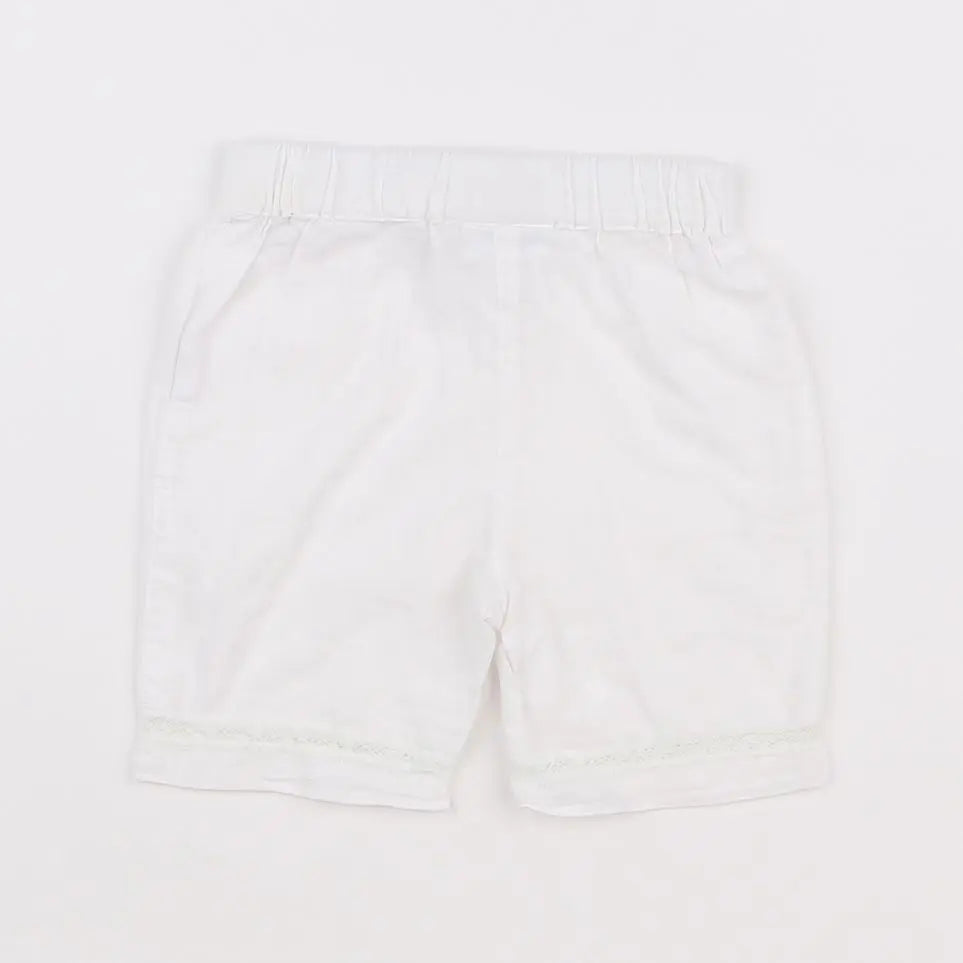 Vertbaudet - short blanc - 6 mois