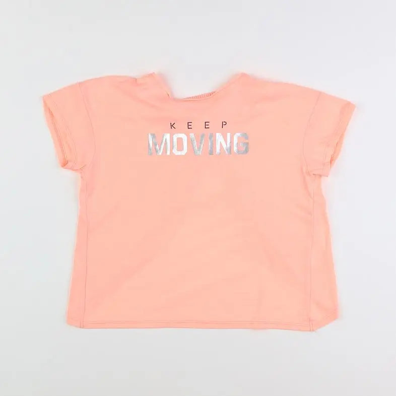 Vertbaudet - tee-shirt rose fluo - 8 ans