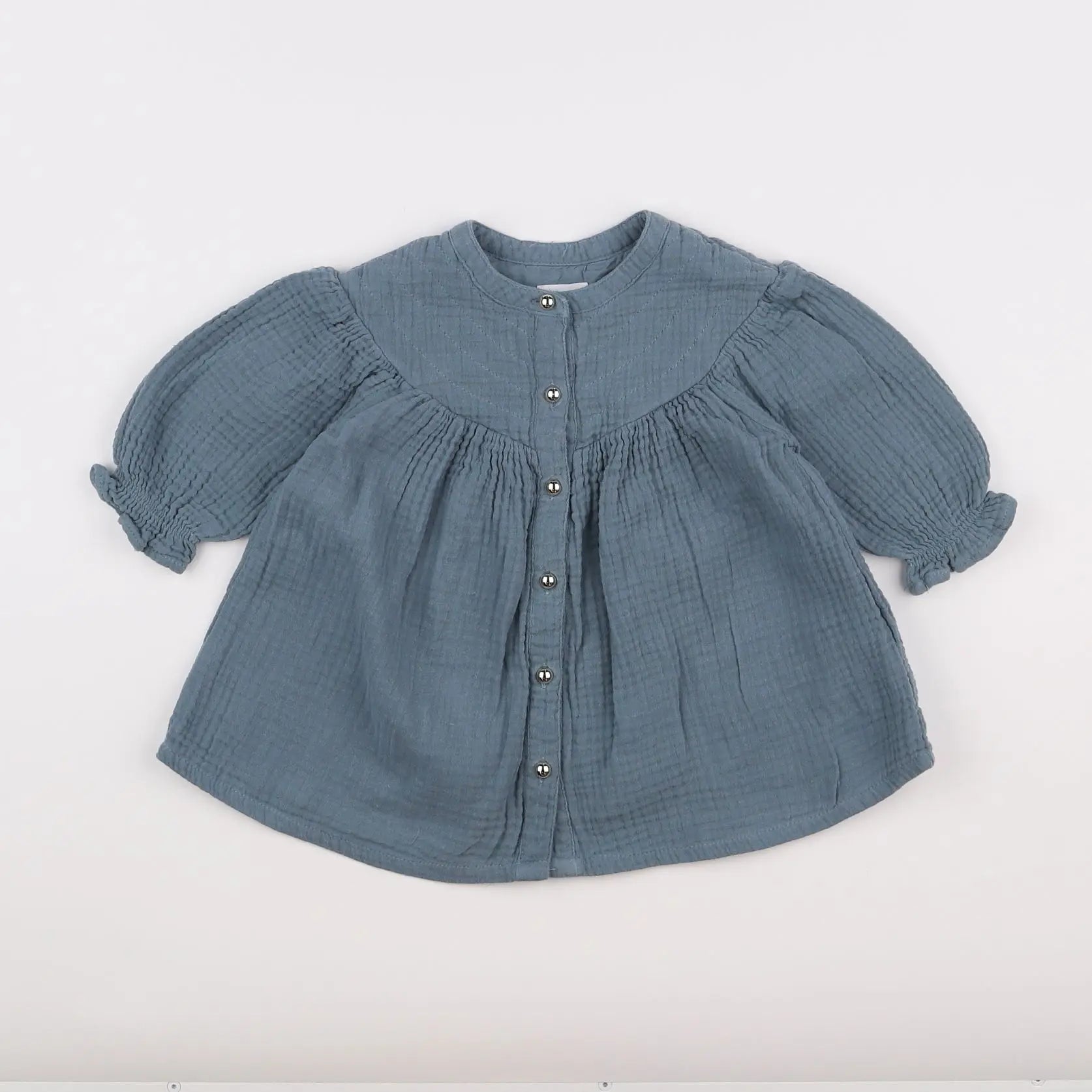Vertbaudet - robe bleu - 9 mois