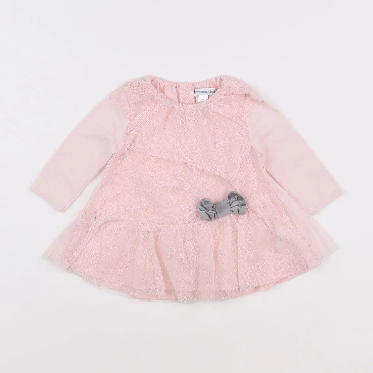 Vertbaudet - robe rose - 3 mois