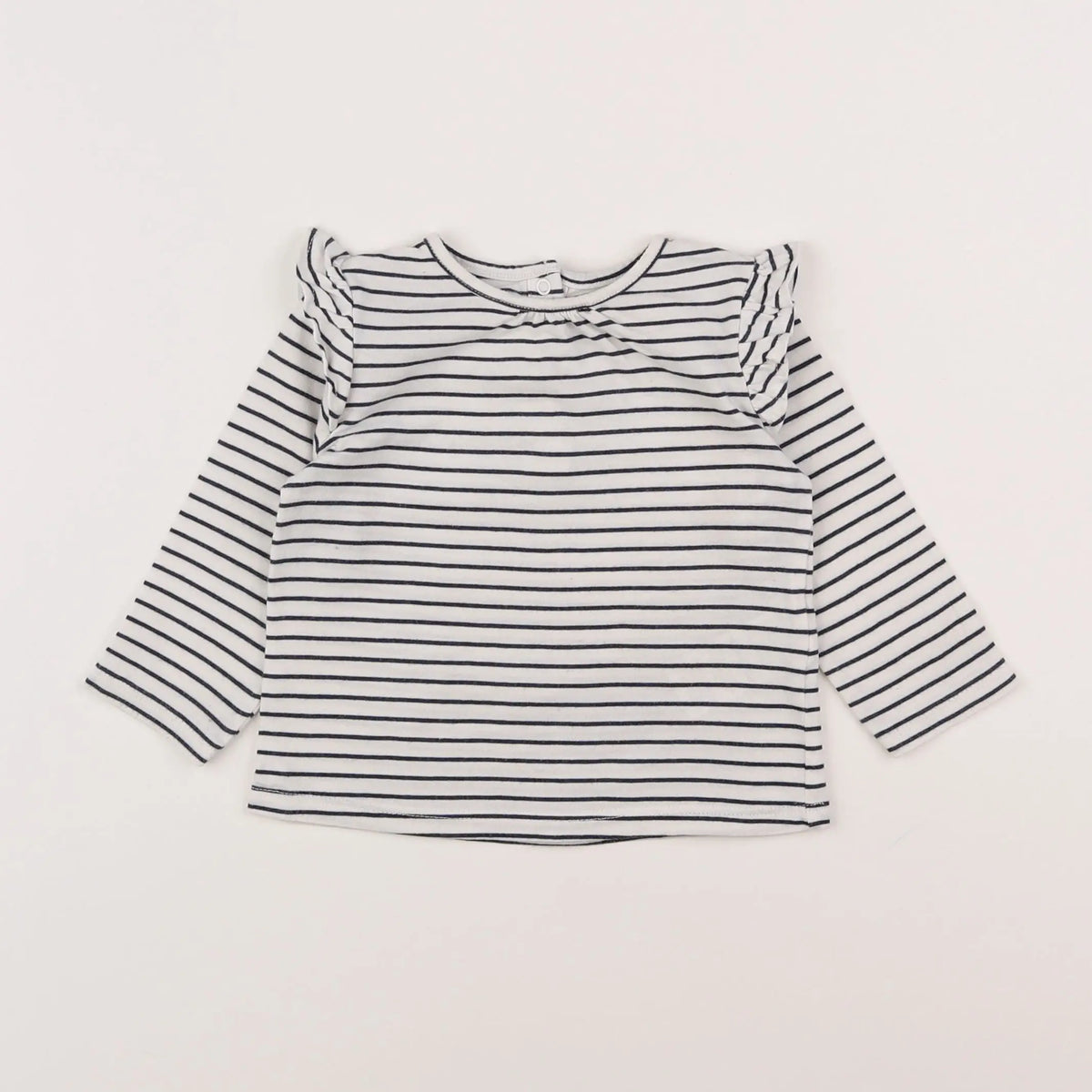 Vertbaudet - tee-shirt bleu - 12 mois