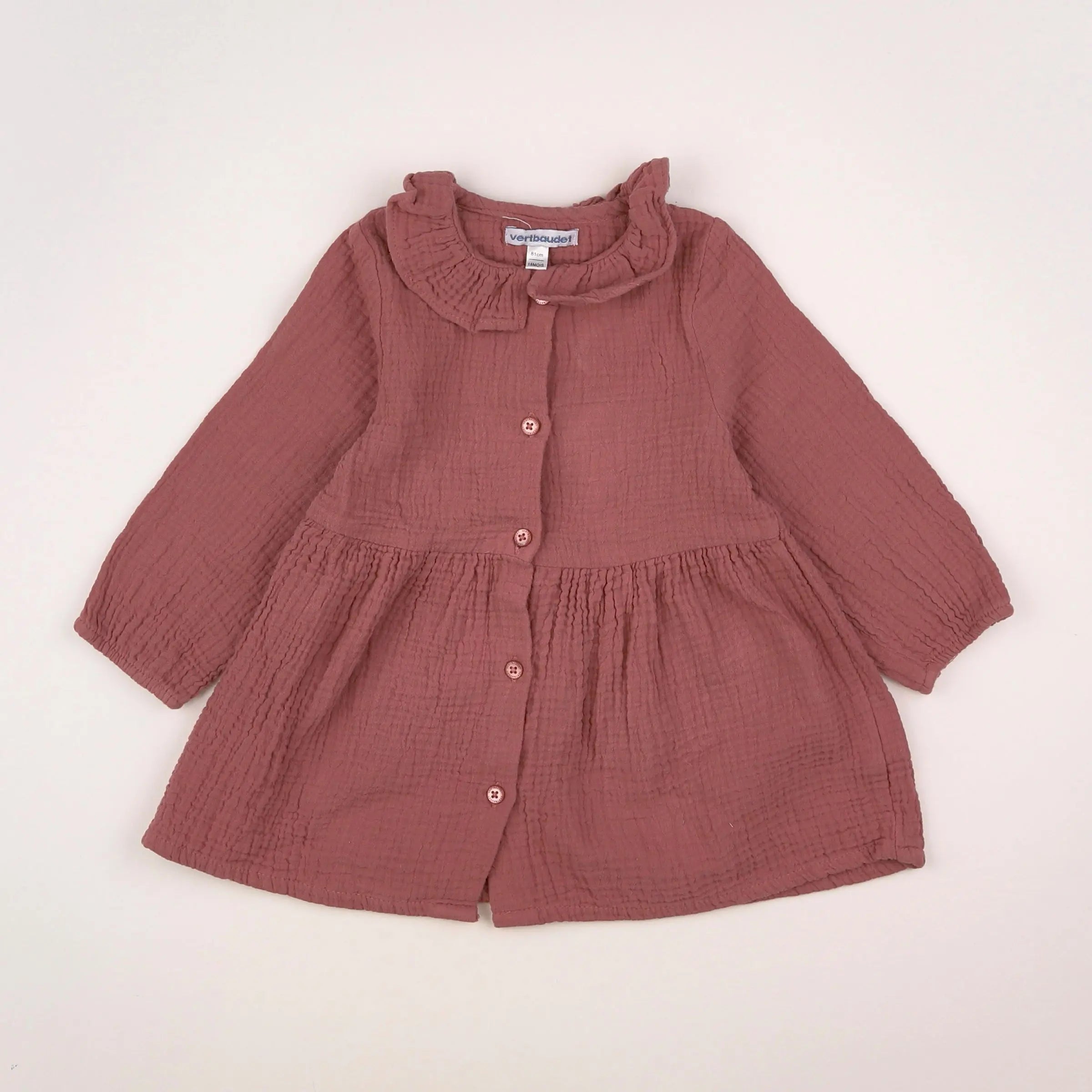 Vertbaudet - robe rose - 18 mois
