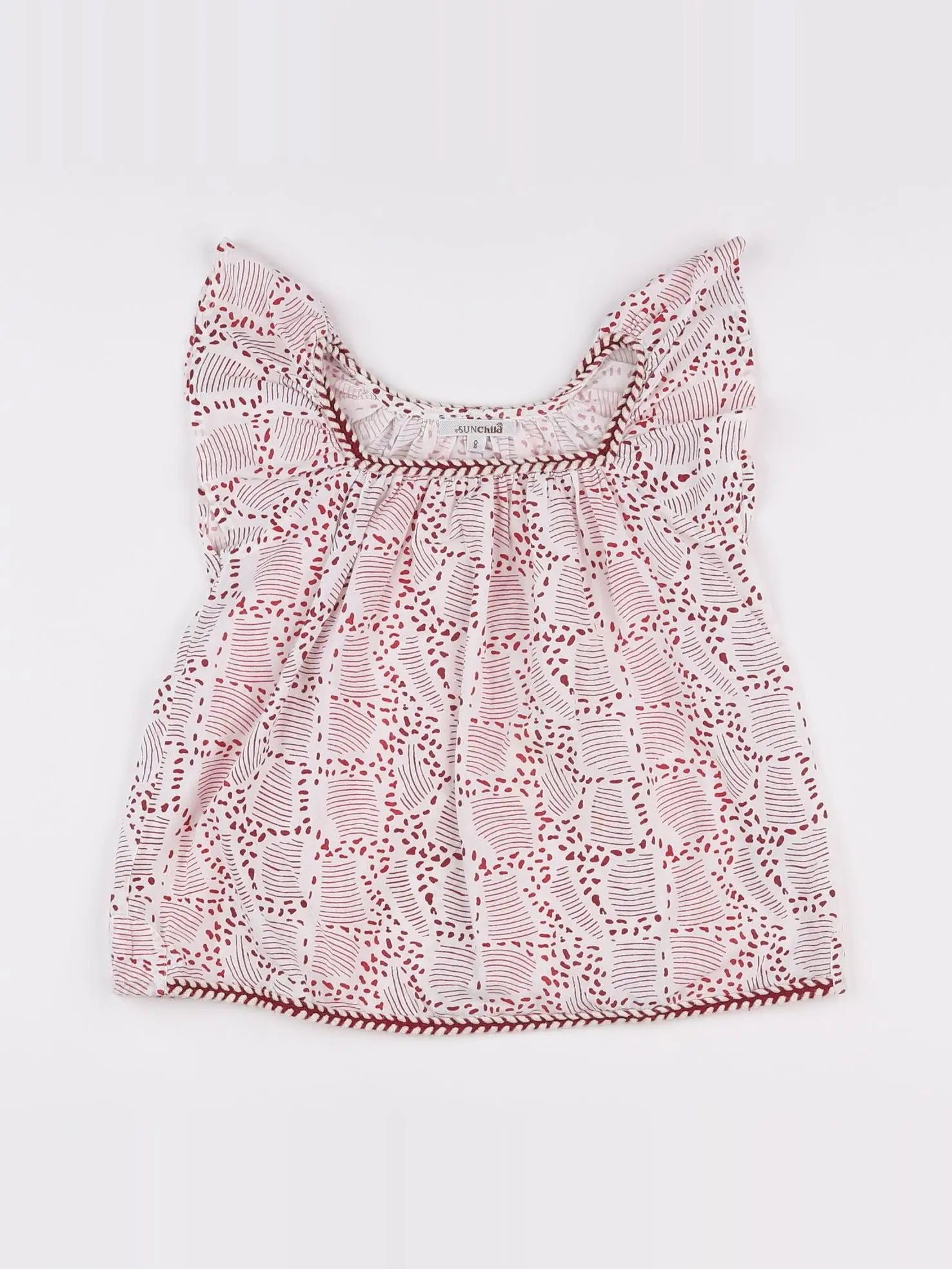 Sunchild - blouse blanc, rouge - 8 ans