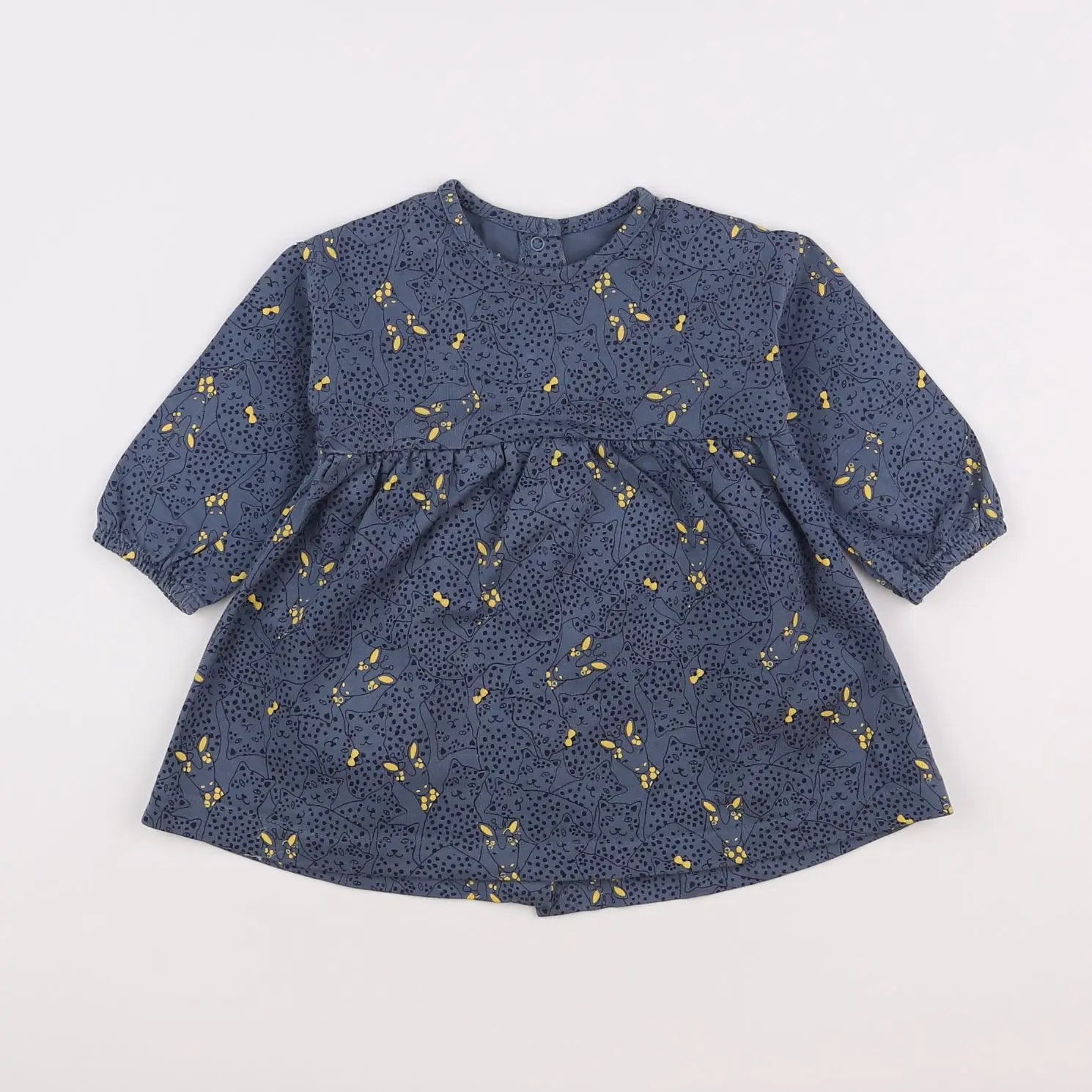 Vertbaudet - robe bleu - 9 mois