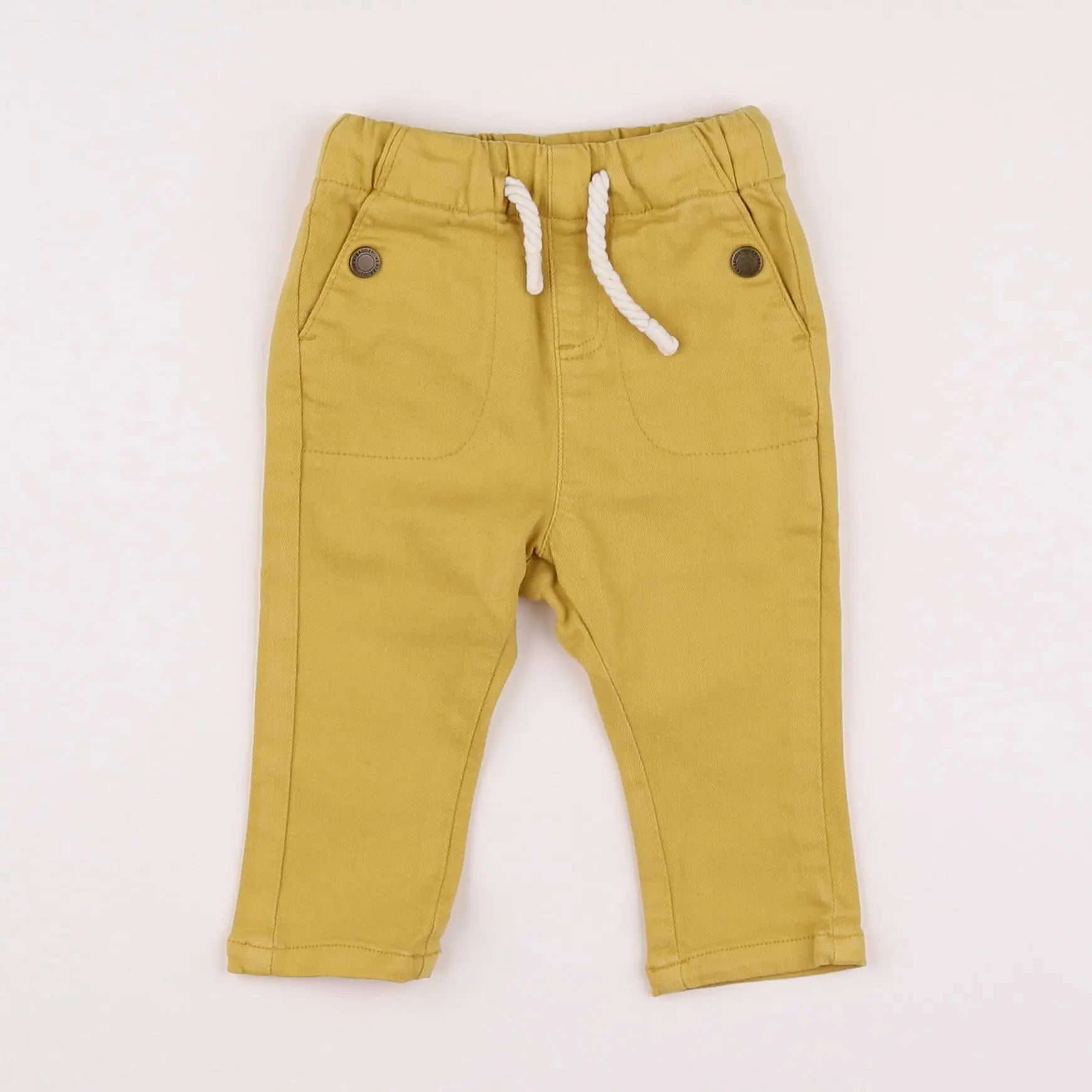 Vertbaudet - pantalon jaune - 3 mois