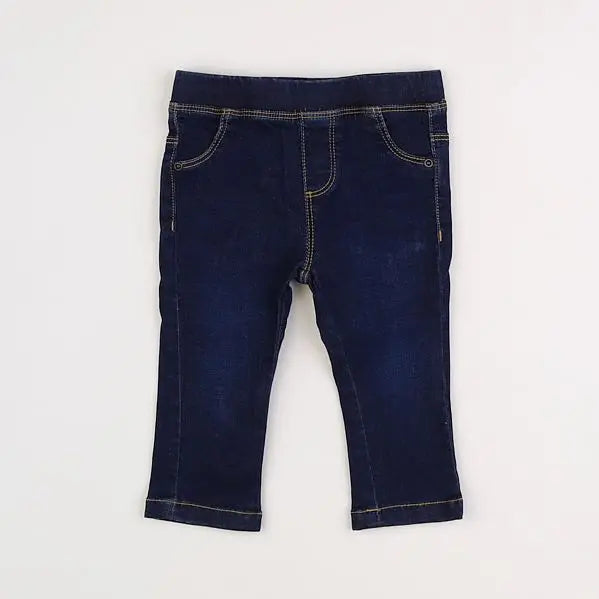 Vertbaudet - jegging bleu - 12 mois