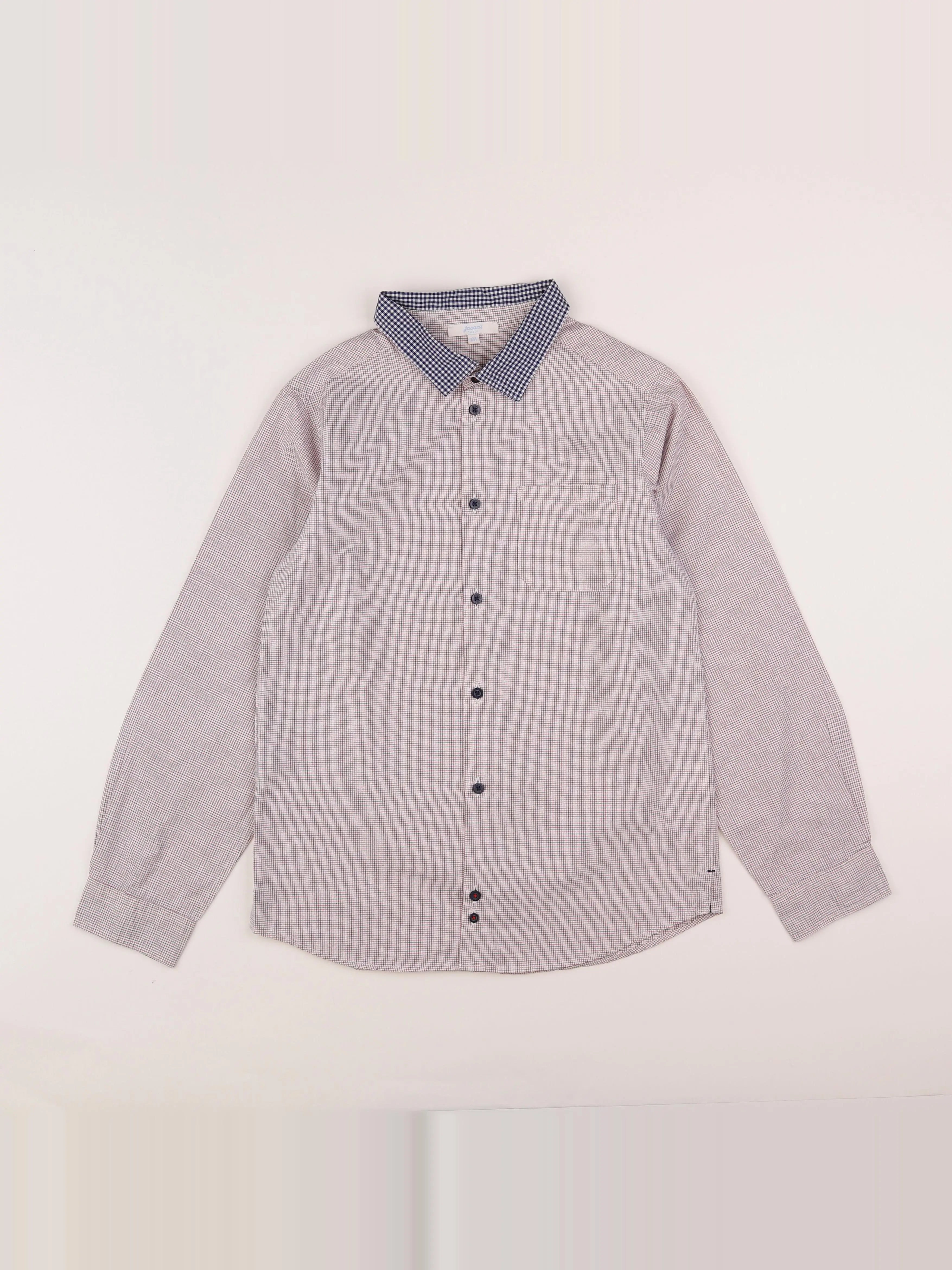 Jacadi - chemise bleu, rouge - 12 ans
