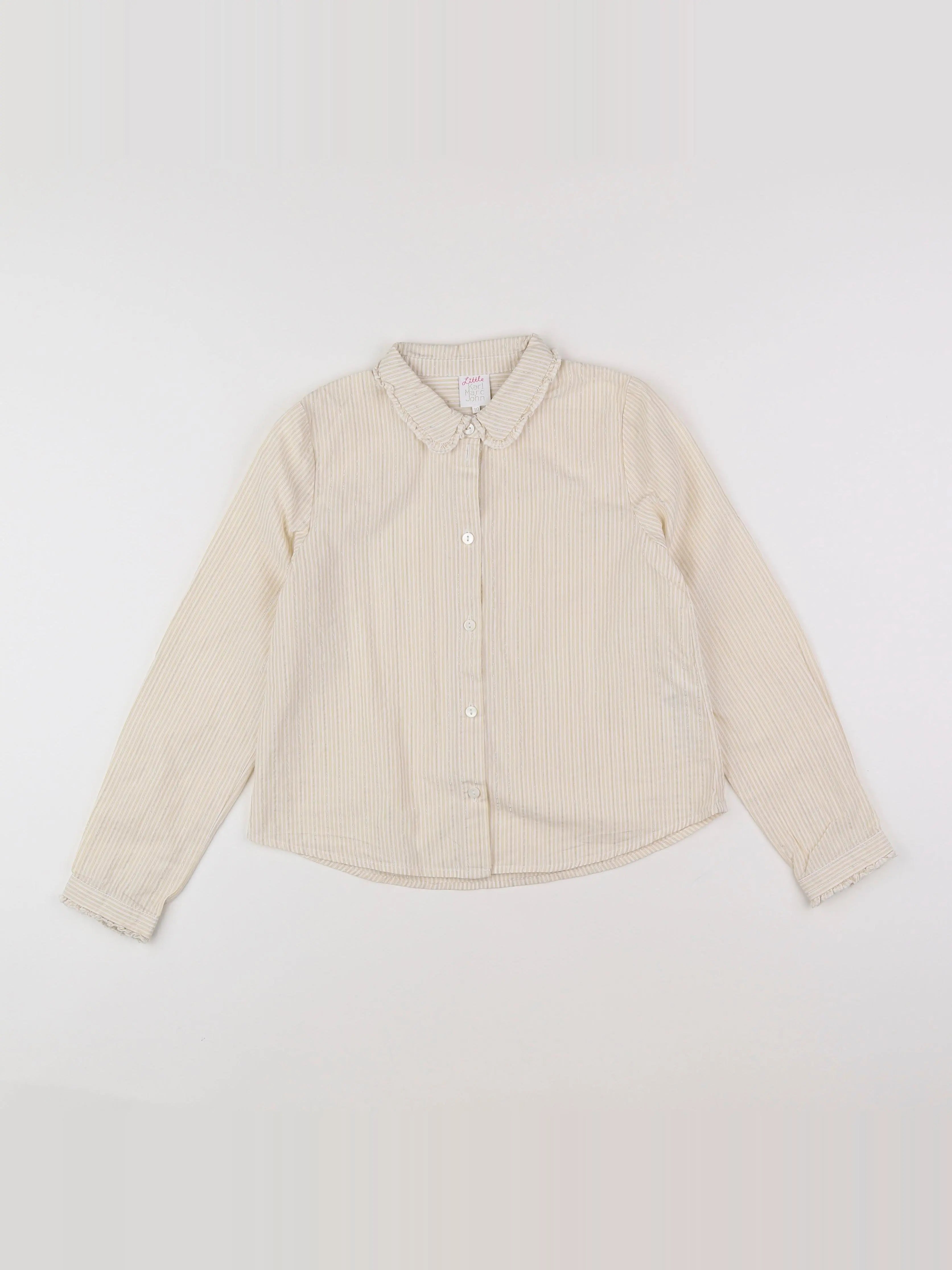 Little Karl Marc John - blouse beige, or - 10 ans