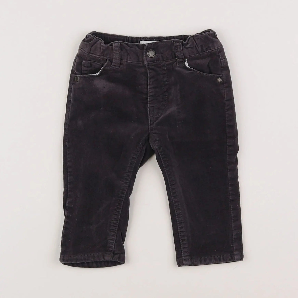 Vertbaudet - pantalon doublé taupe - 6 mois