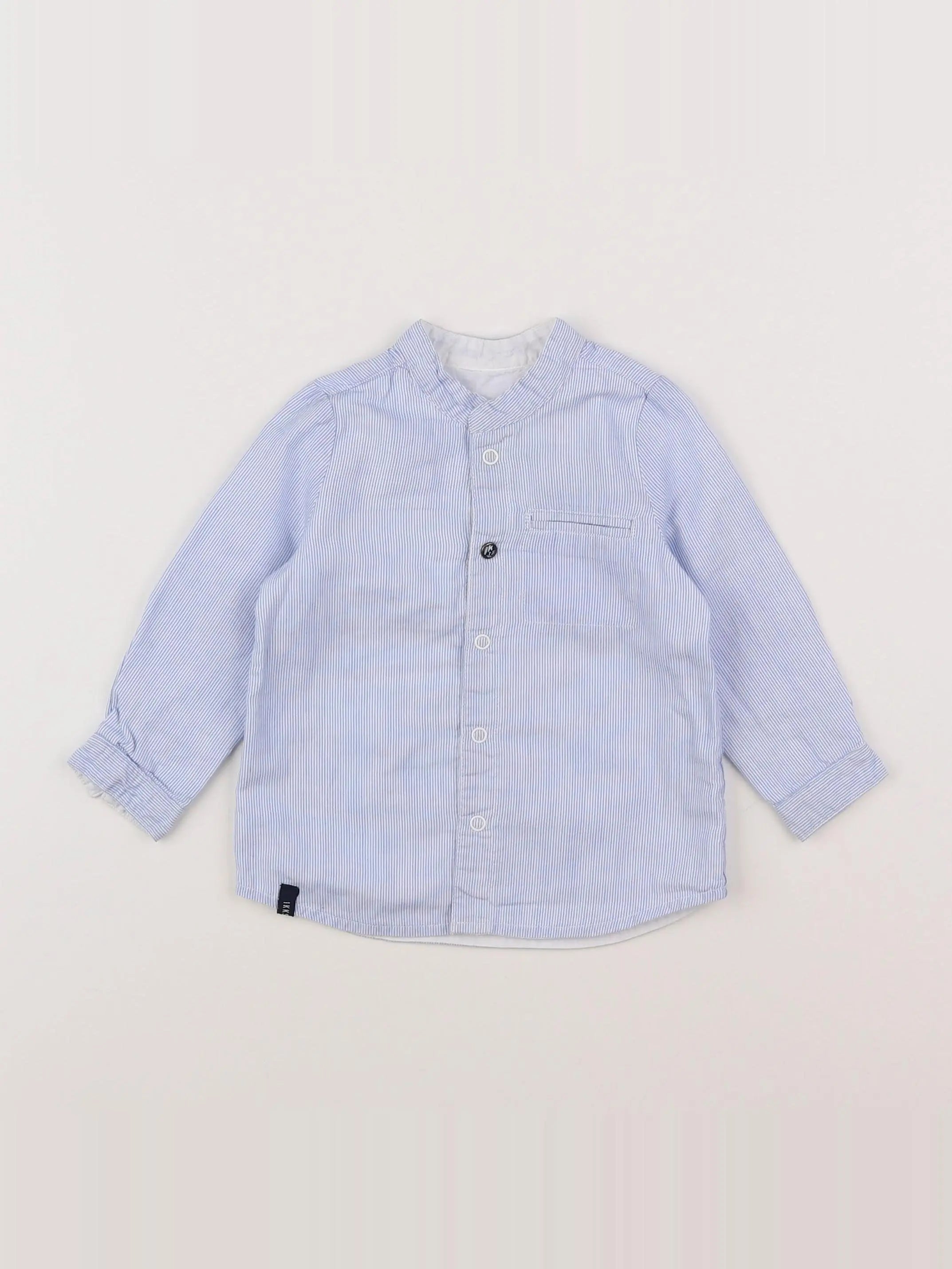 IKKS - chemise bleu - 9/12 mois