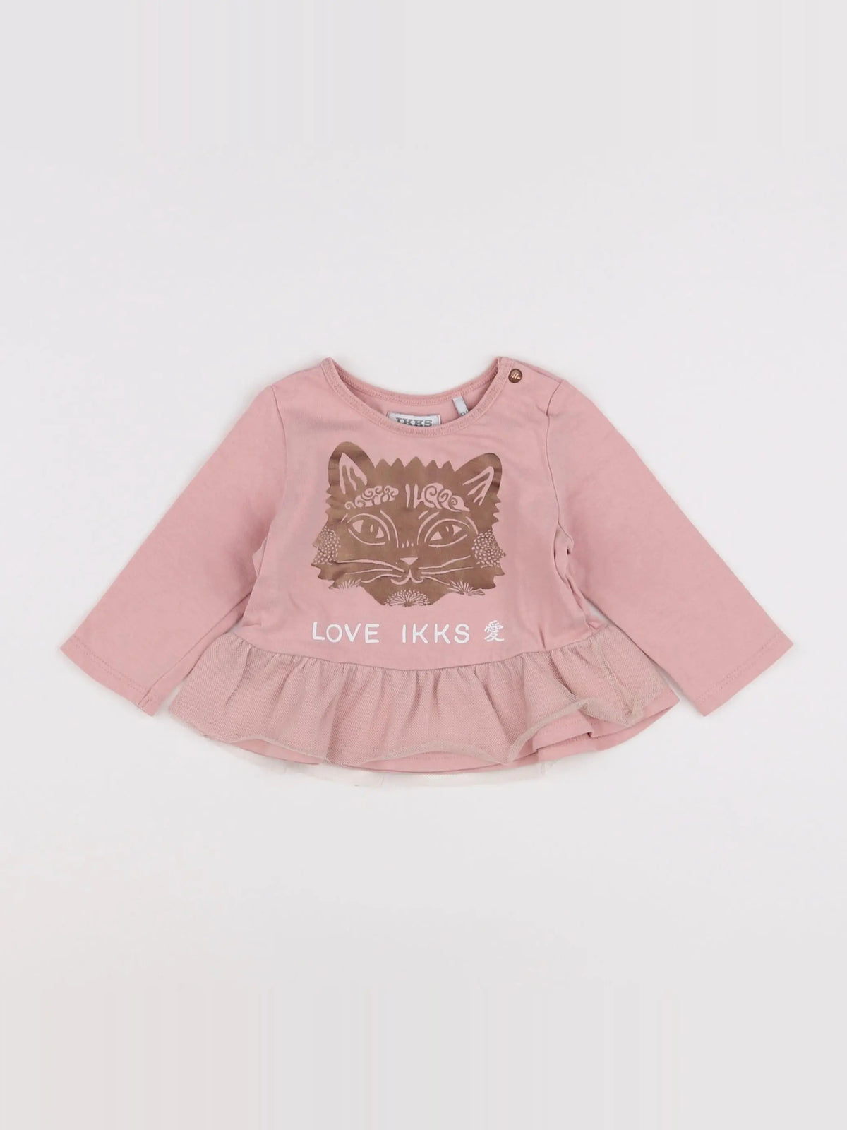 IKKS - tee-shirt rose - 6 mois