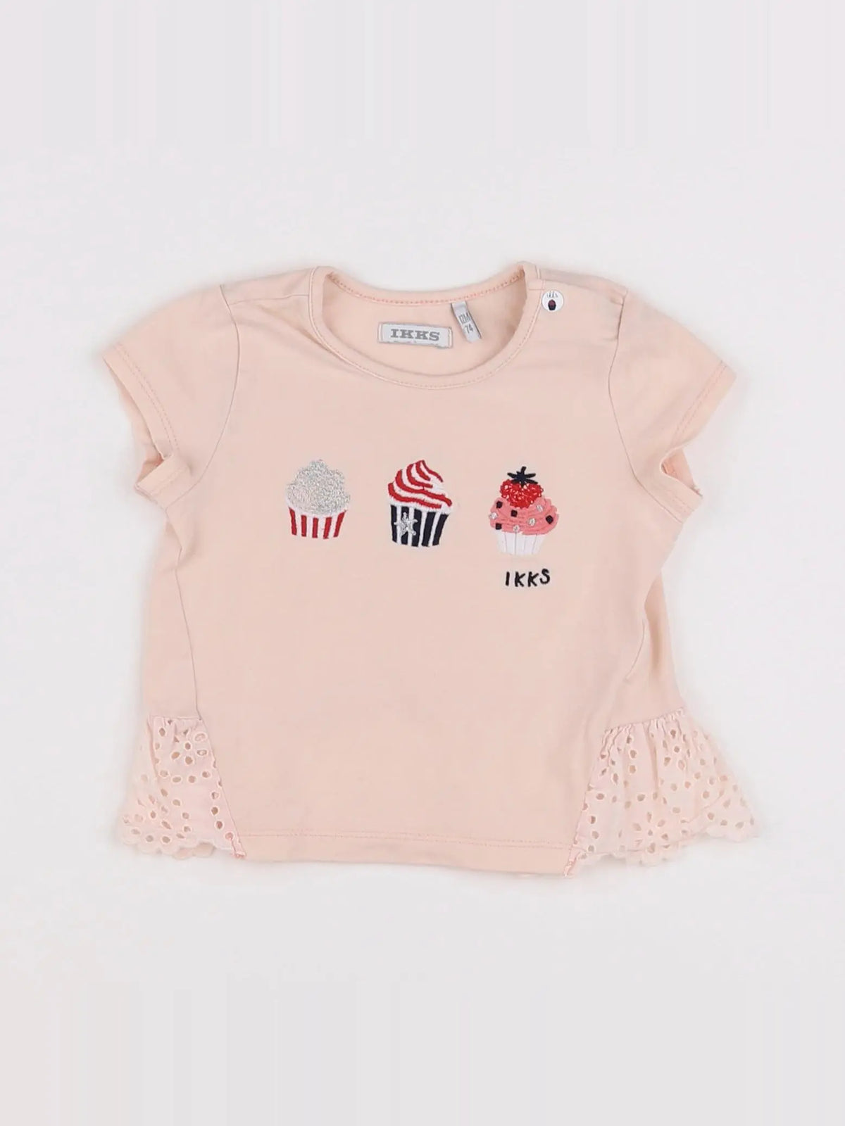 IKKS - tee-shirt rose - 12 mois
