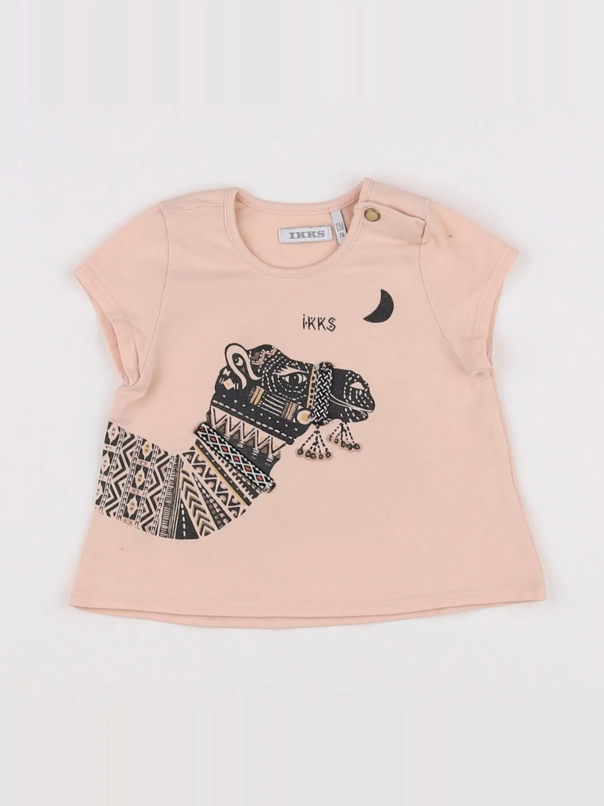 IKKS - tee-shirt rose - 12 mois