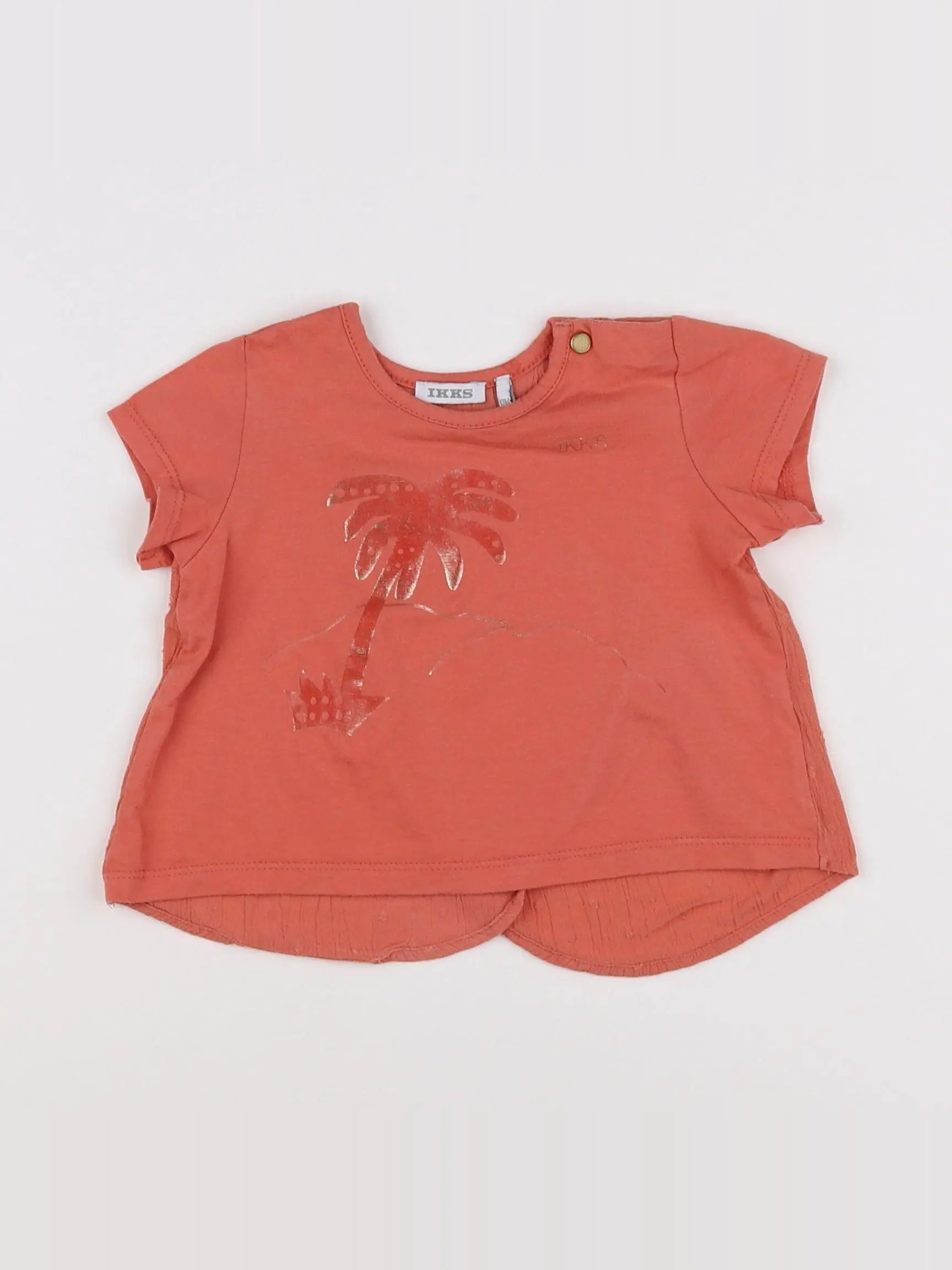 IKKS - tee-shirt orange - 12 mois