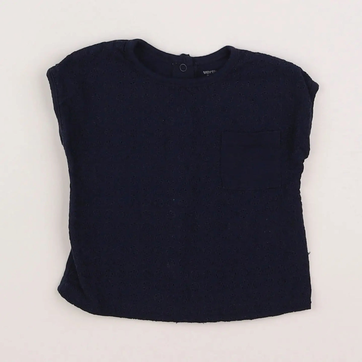 Vertbaudet - tee-shirt bleu - 3 mois