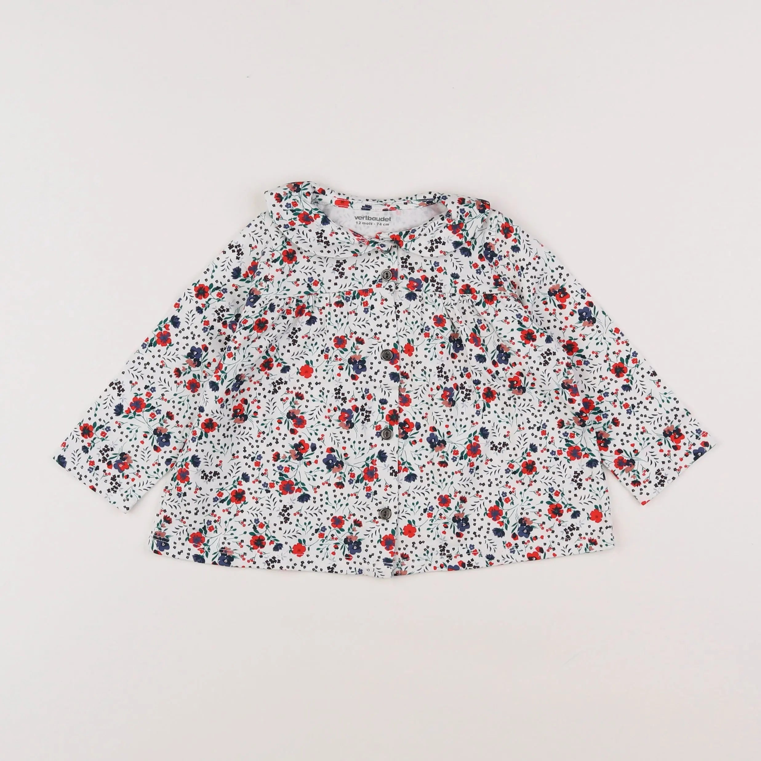 Vertbaudet - tee-shirt multicolore - 12 mois
