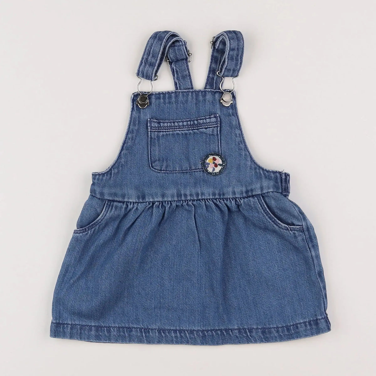 Vertbaudet - robe bleu - 12 mois