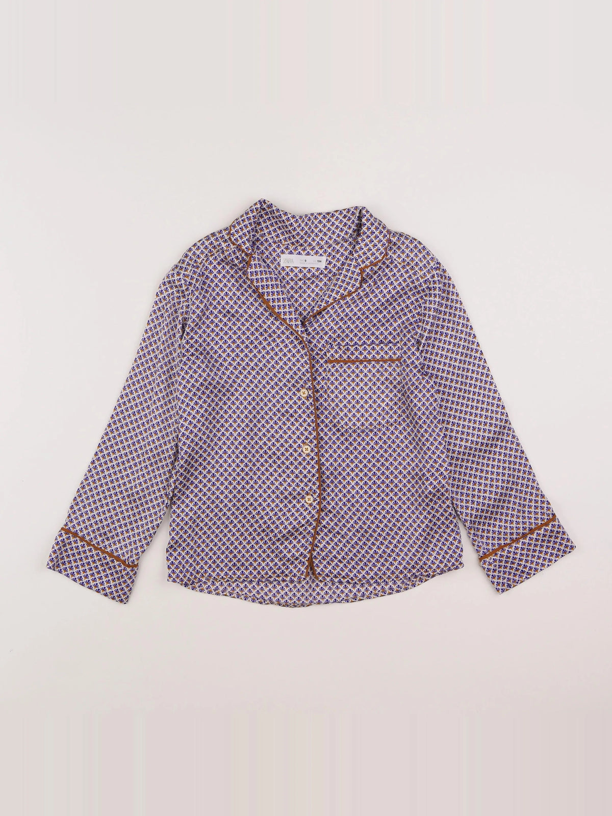 Zara - blouse bleu - 8 ans