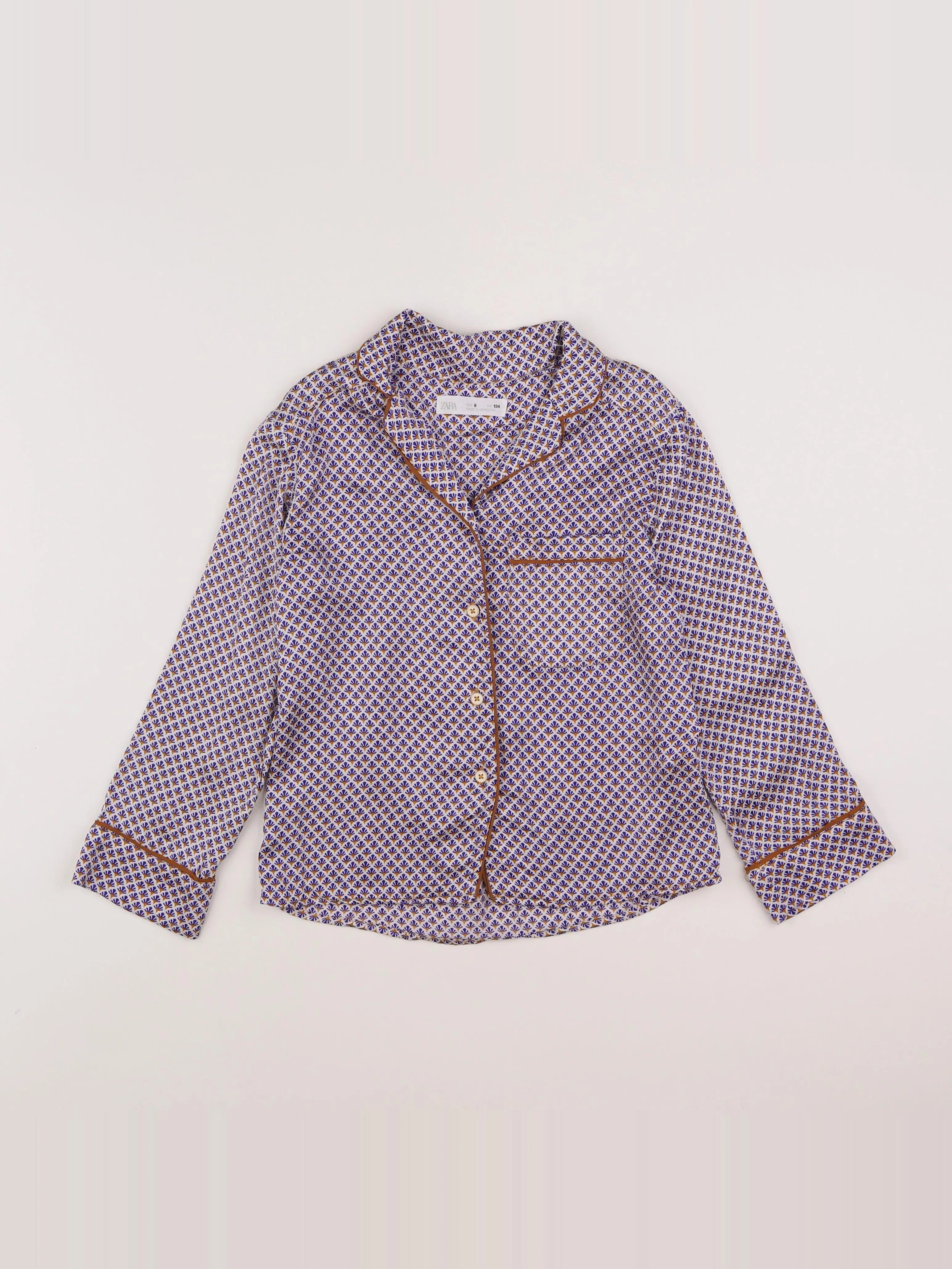 Zara - blouse bleu - 8 ans