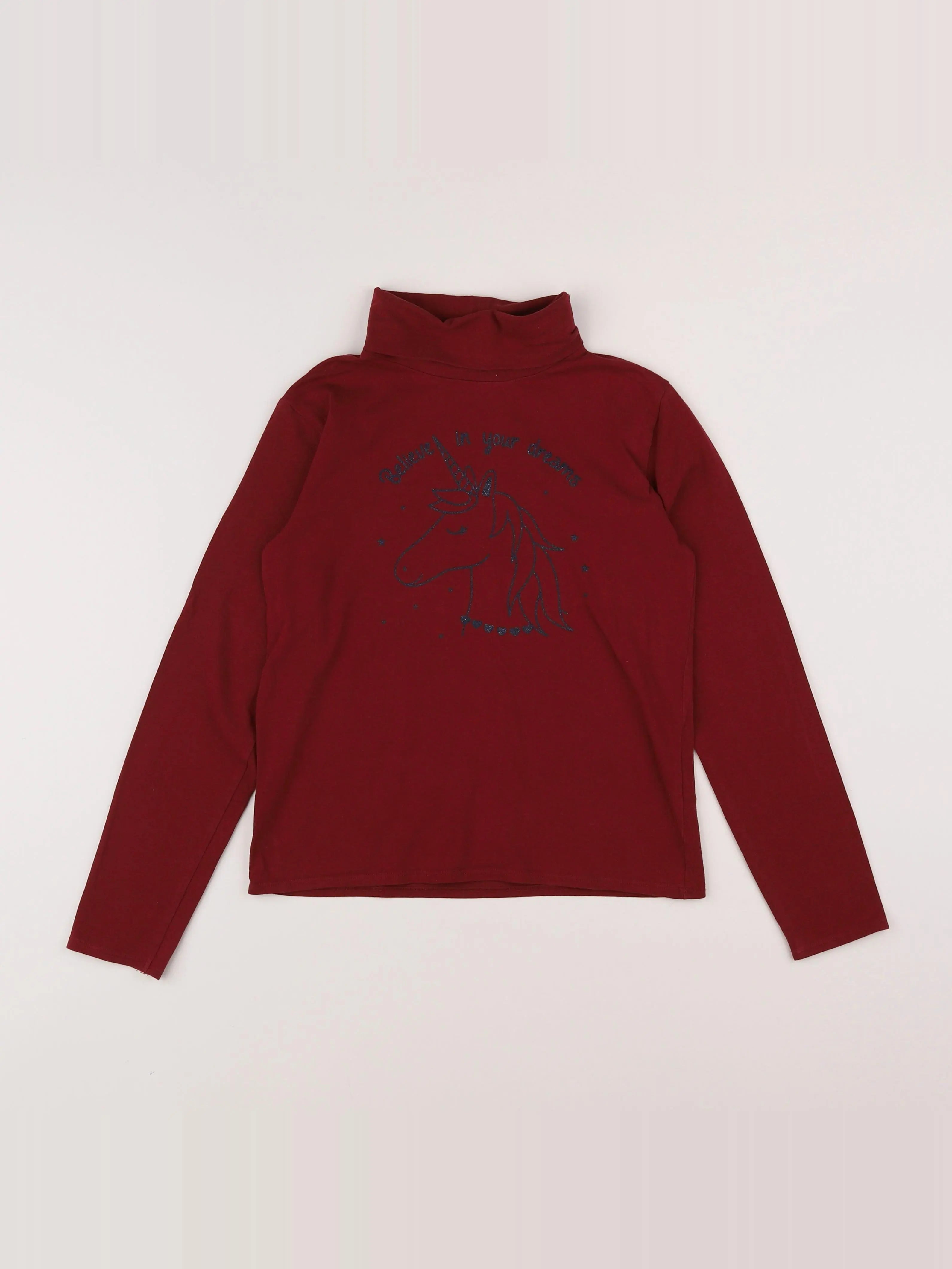 Vertbaudet - sous-pull rouge - 12 ans