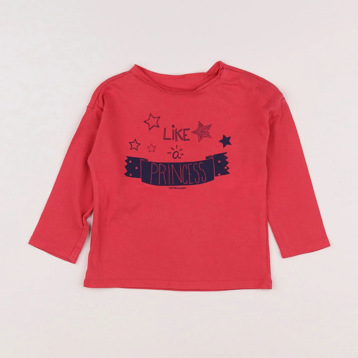 Vertbaudet - tee-shirt rose - 18 mois
