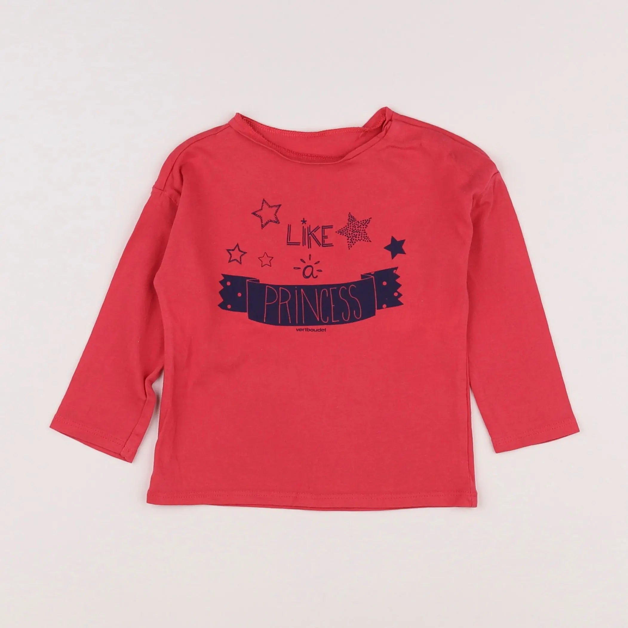 Vertbaudet - tee-shirt rose - 18 mois