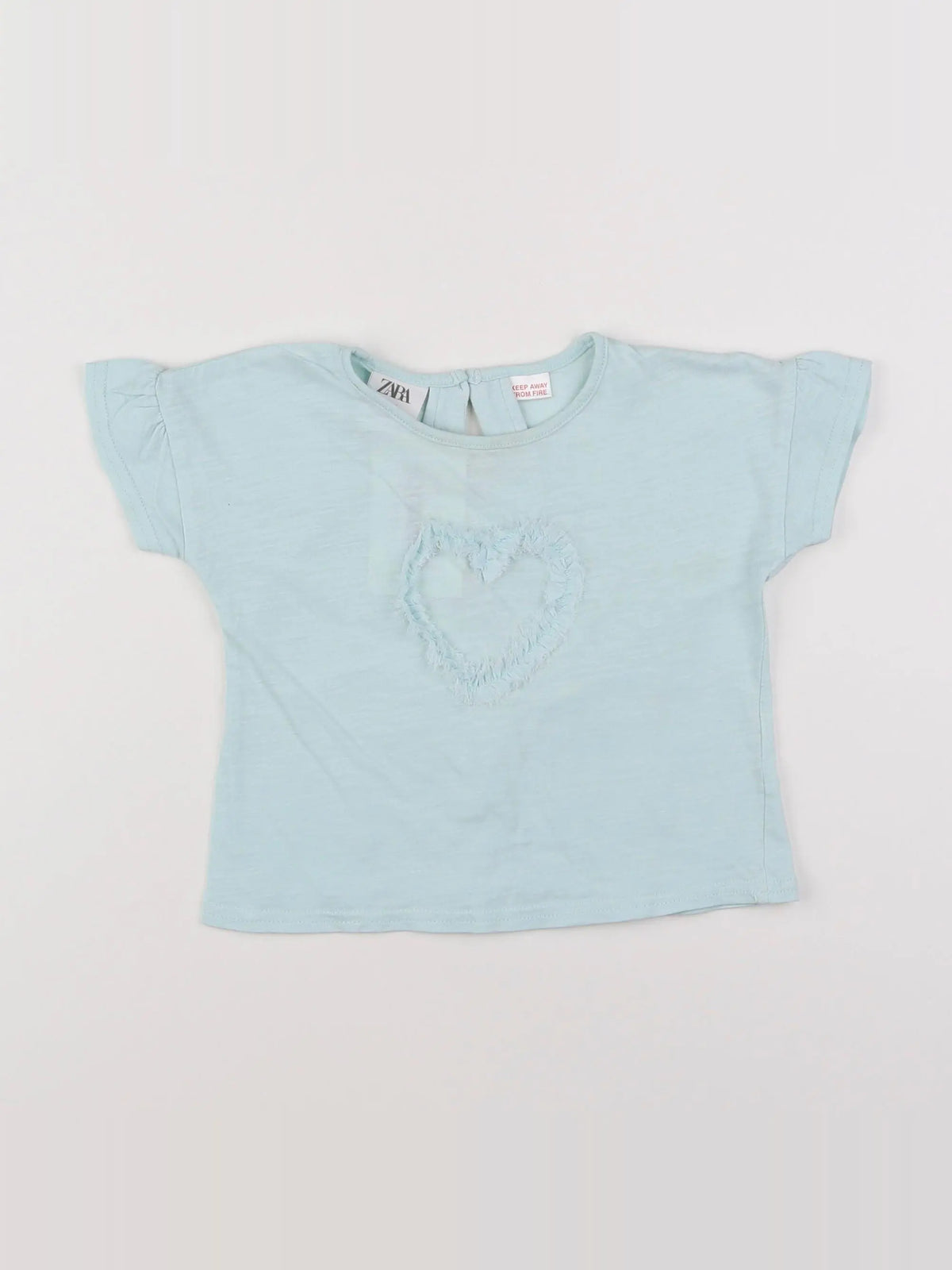 Zara - tee-shirt bleu - 9/12 mois