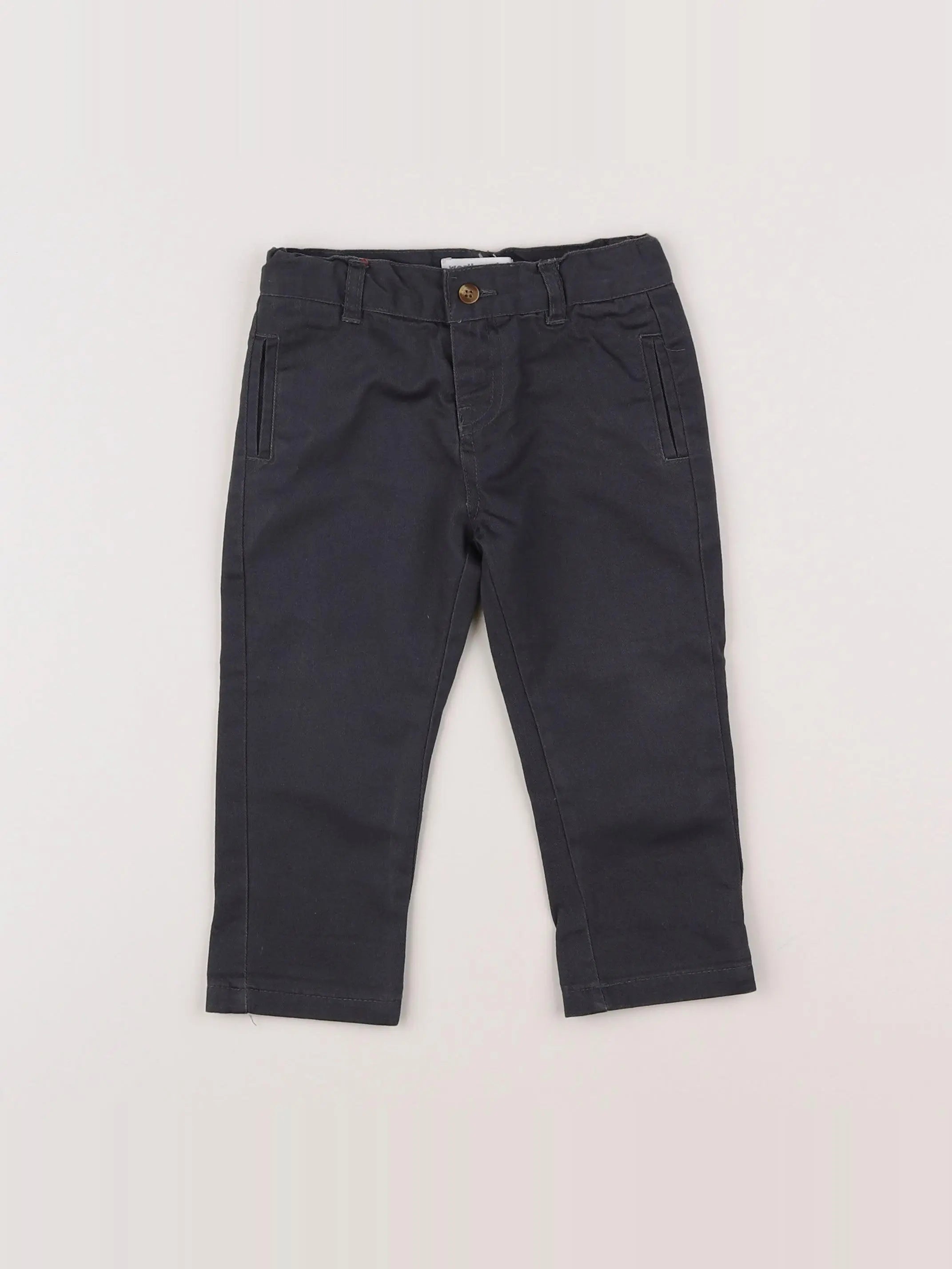 Vertbaudet - pantalon gris - 12 mois