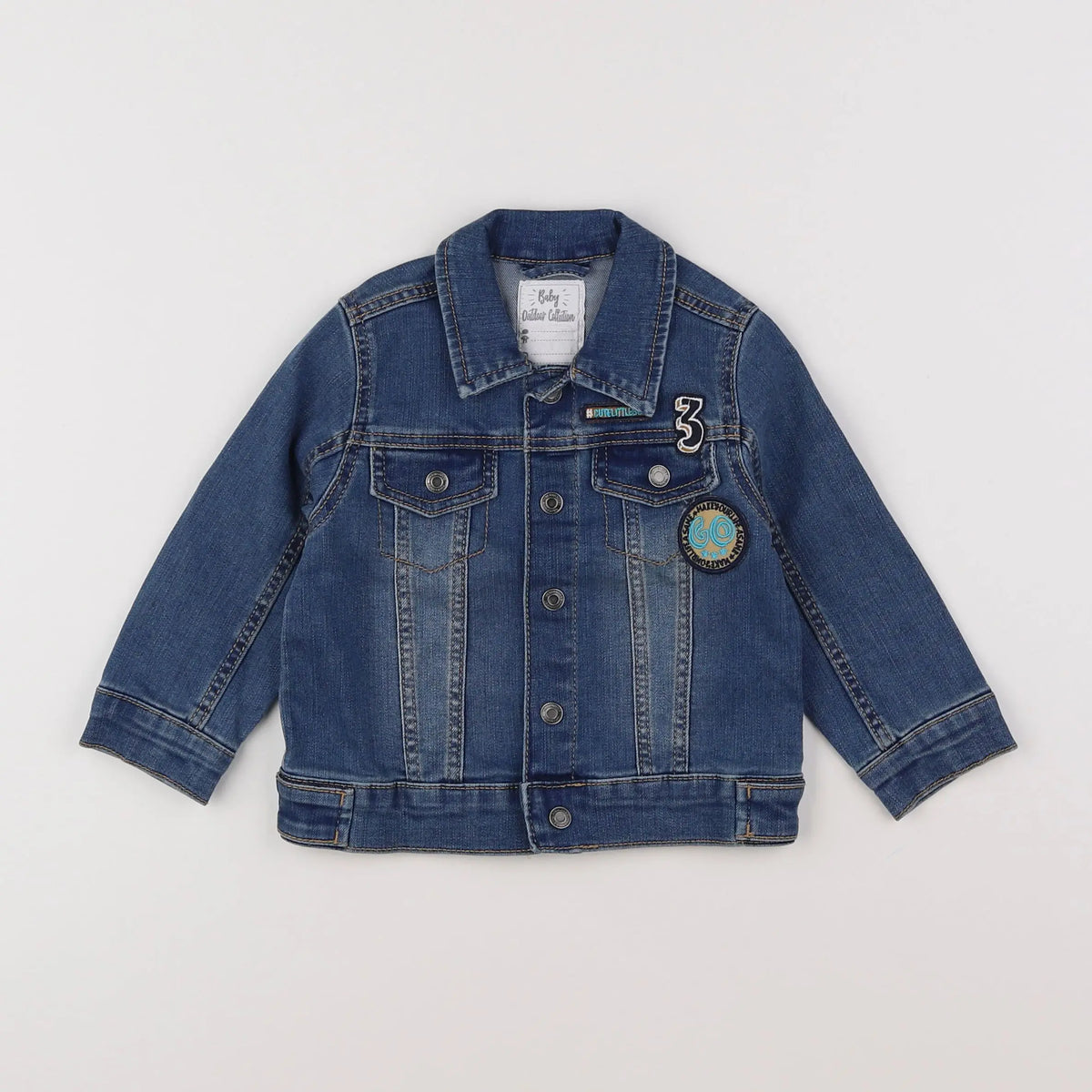 Vertbaudet - veste bleu - 18 mois