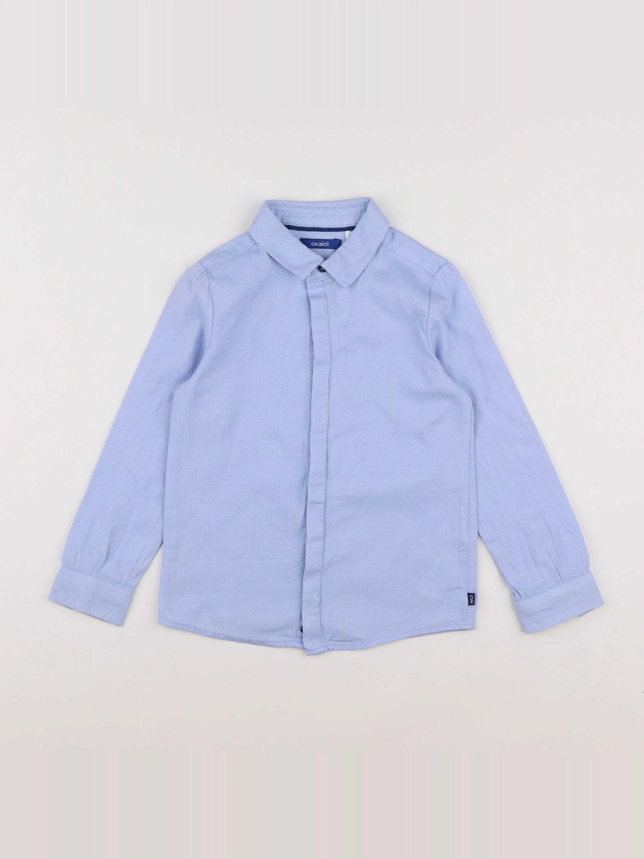 Okaidi - chemise bleu - 6 ans