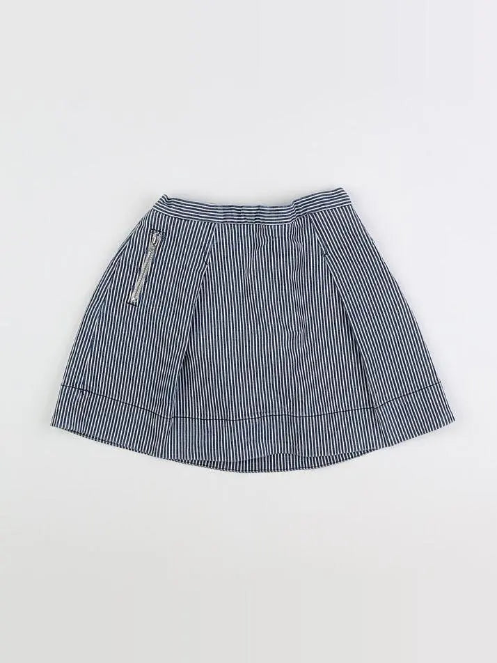 Bonpoint - jupe bleu, blanc - 6 ans