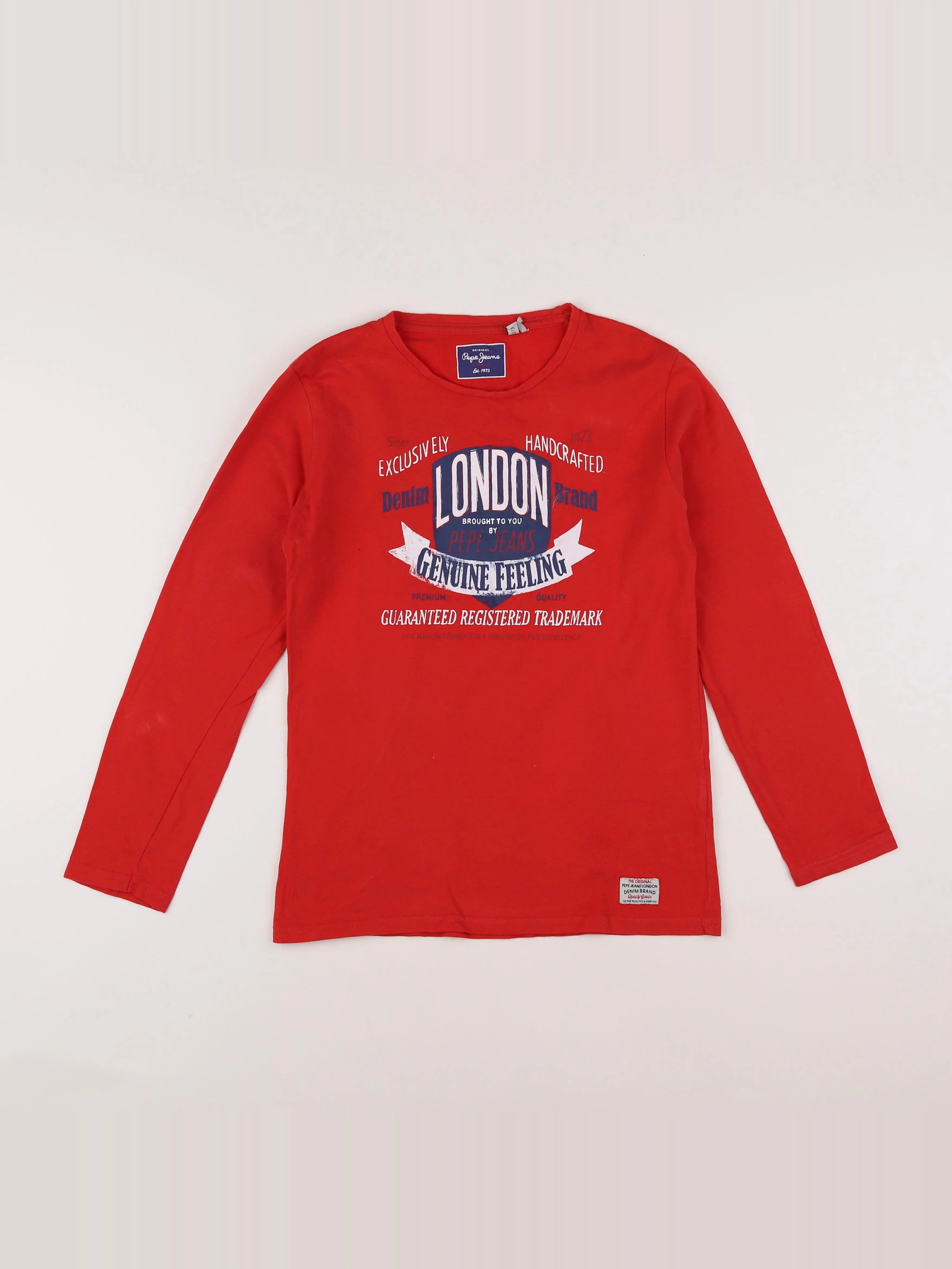 Pepe Jeans - tee-shirt rouge - 12 ans