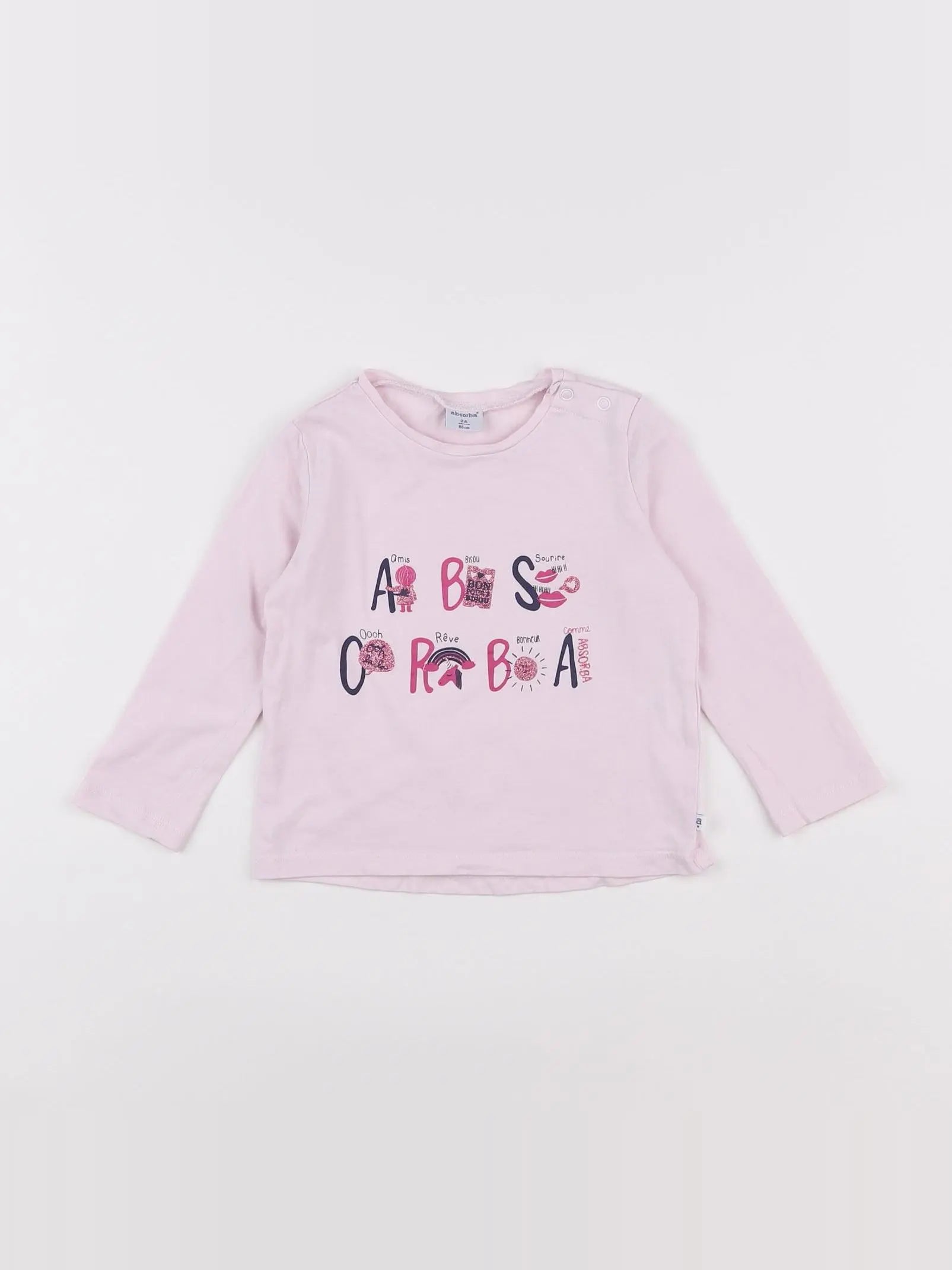 Absorba - tee-shirt rose - 2 ans