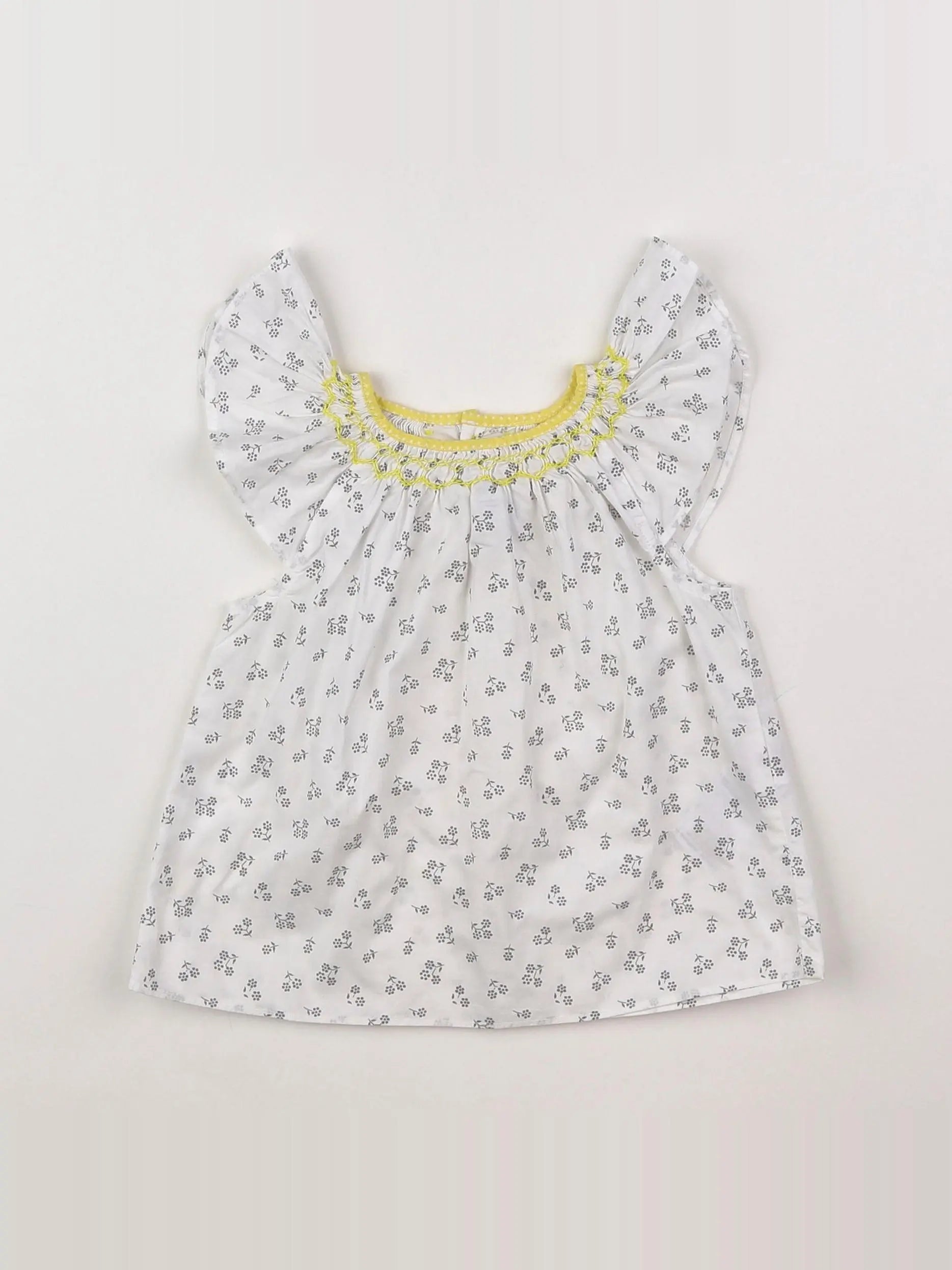 Jacadi - blouse blanc - 18 mois