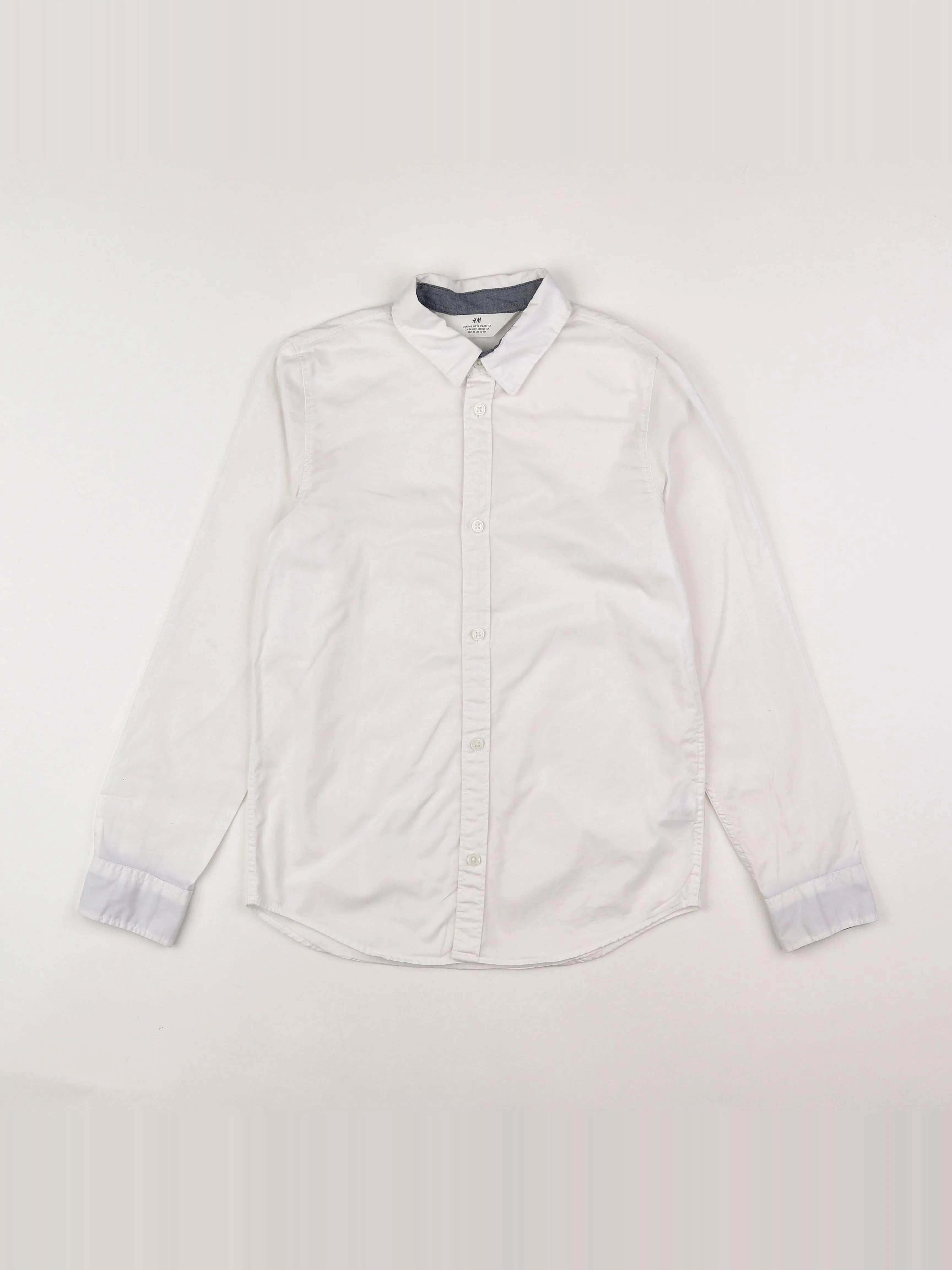 H&M - chemise blanc - 10/11 ans