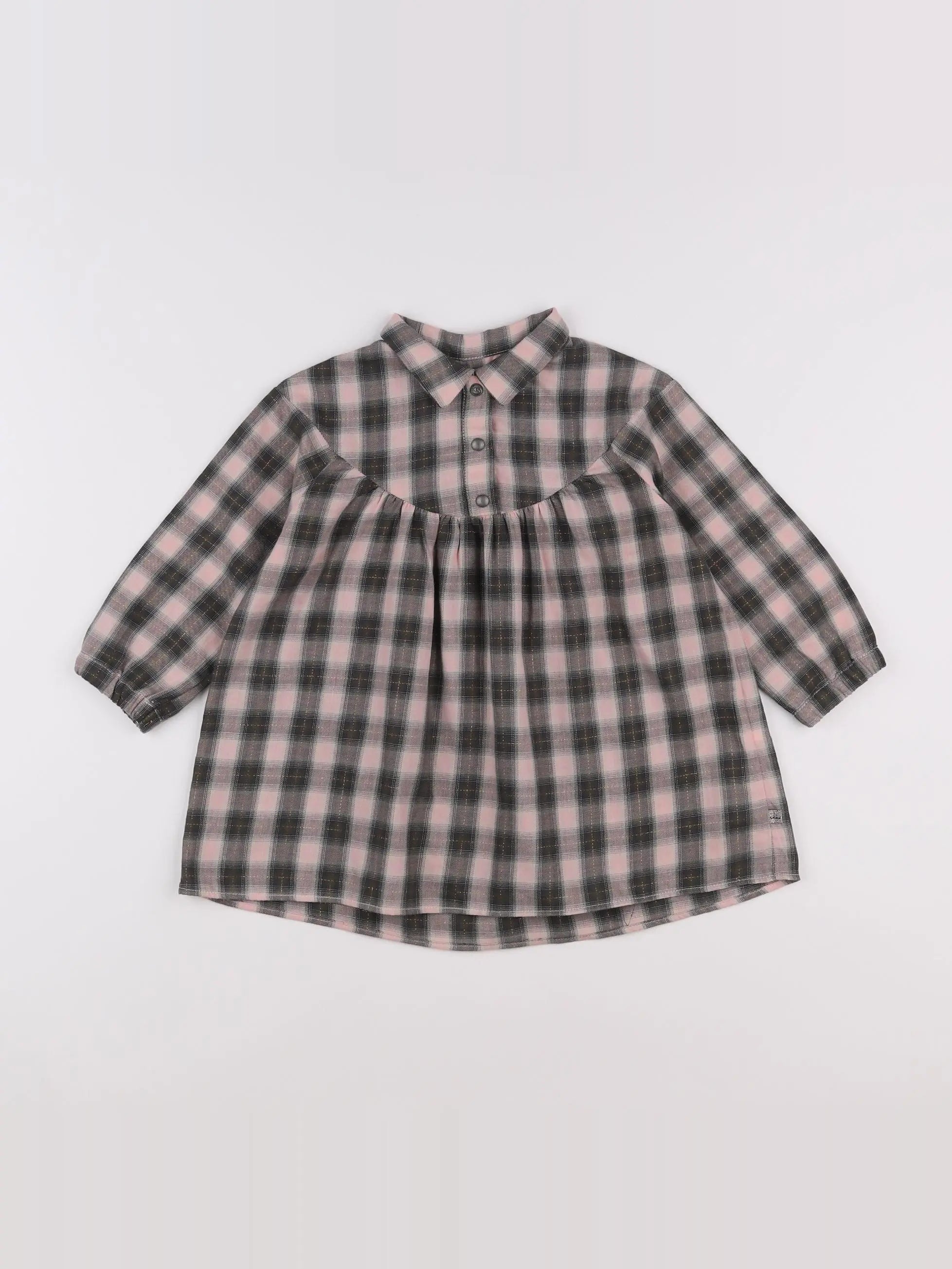 IKKS - robe gris, rose - 2 ans