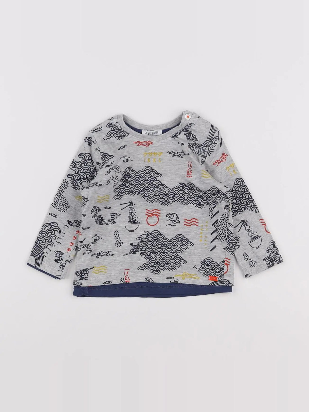 IKKS - tee-shirt gris - 6 mois