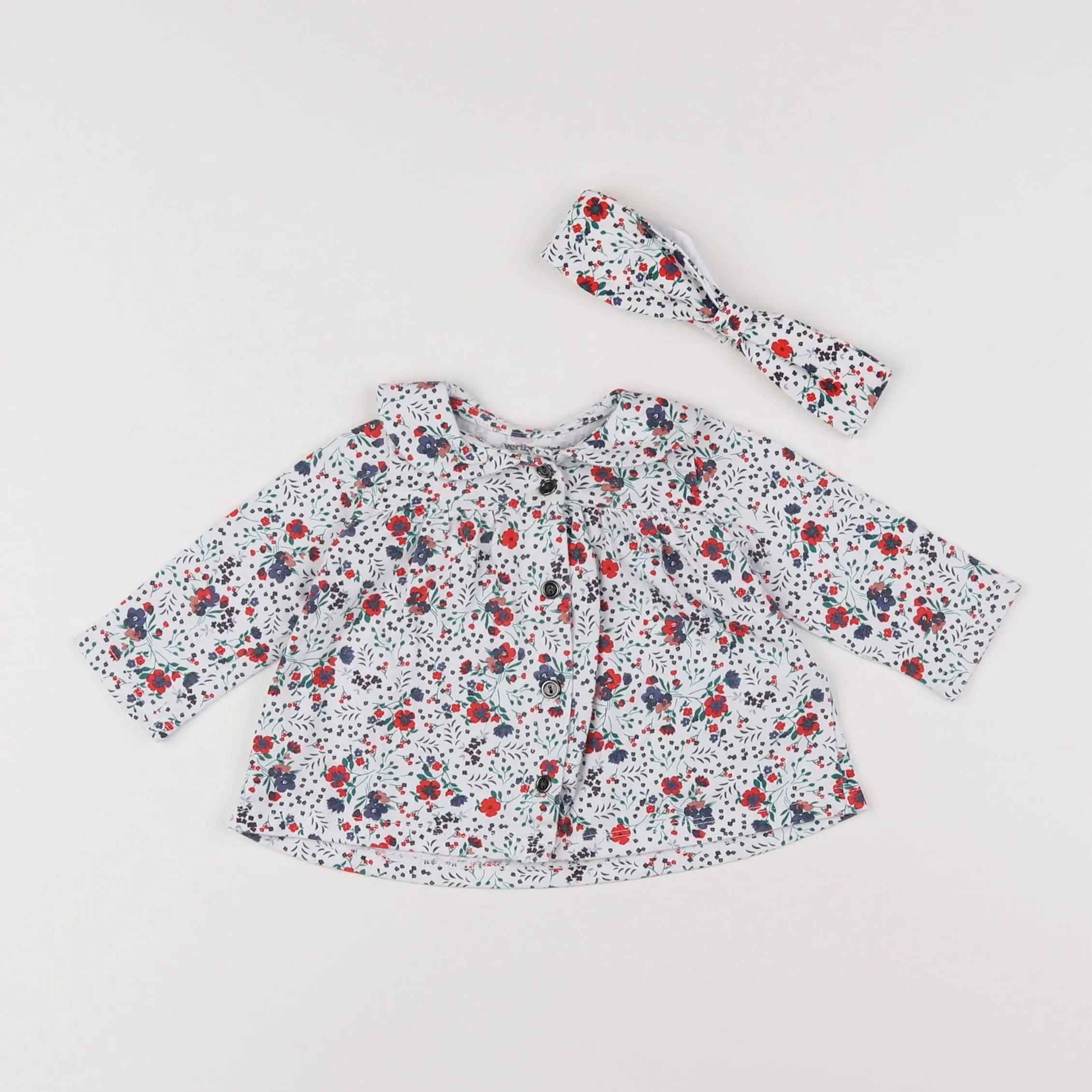 Vertbaudet - tee-shirt multicolore - 3 mois