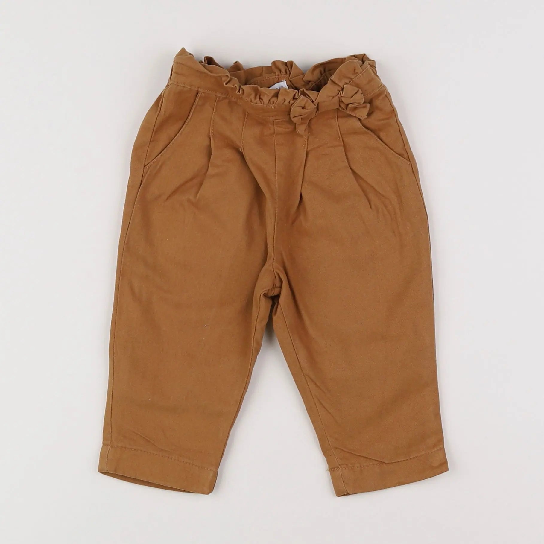 Vertbaudet - pantalon marron - 6 mois