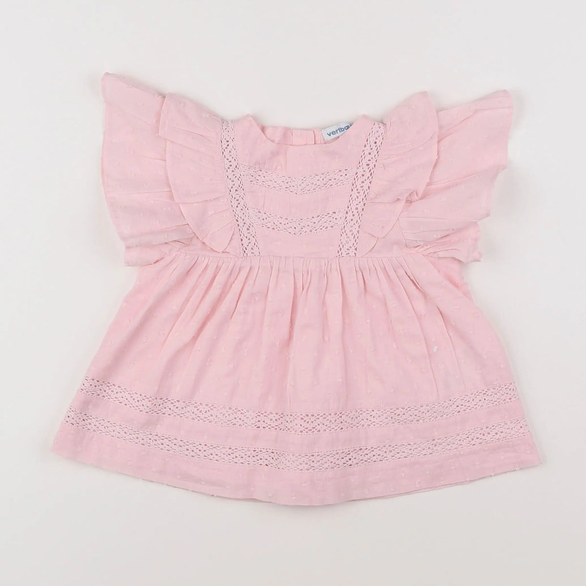 Vertbaudet - blouse rose - 3 mois