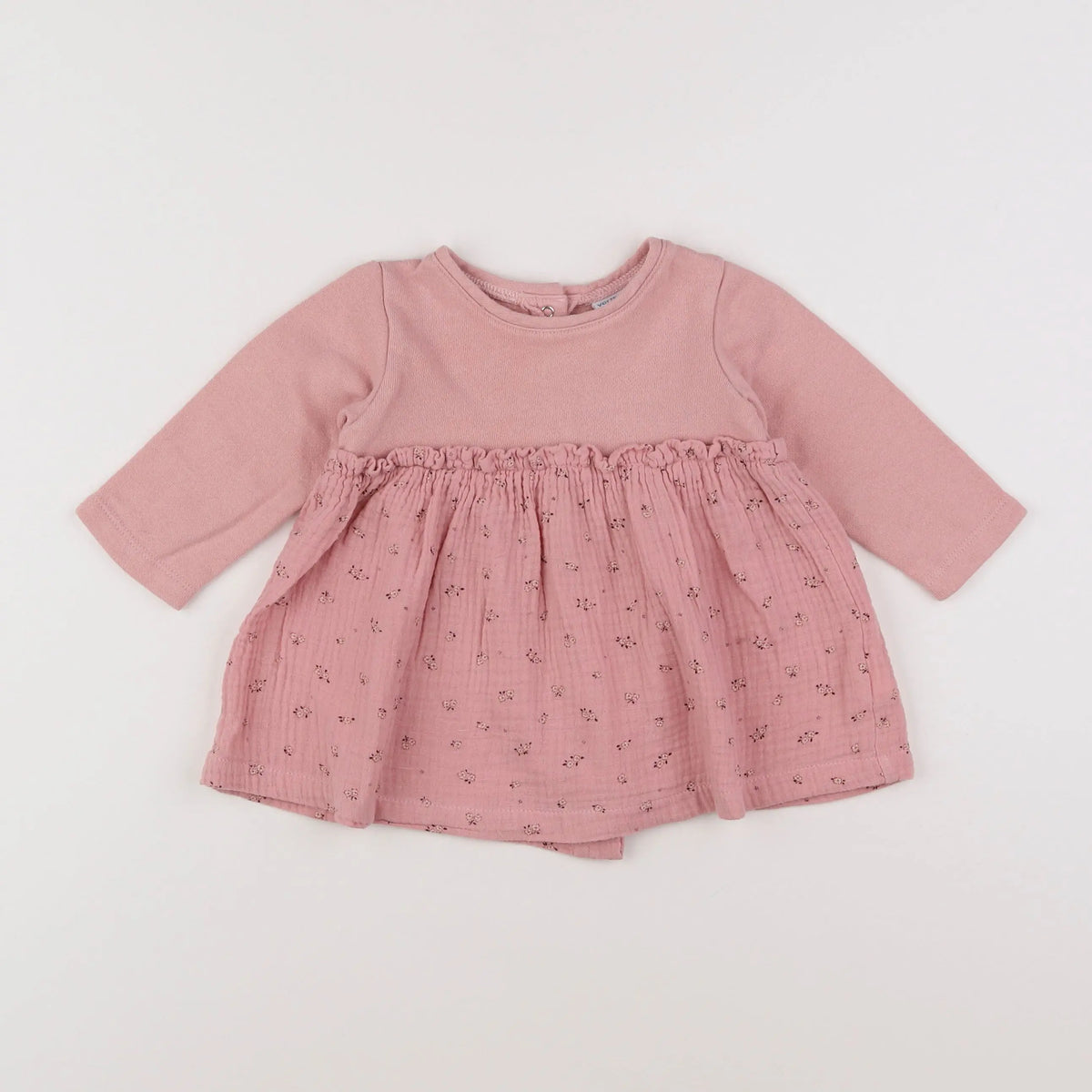 Vertbaudet - robe rose - 9 mois