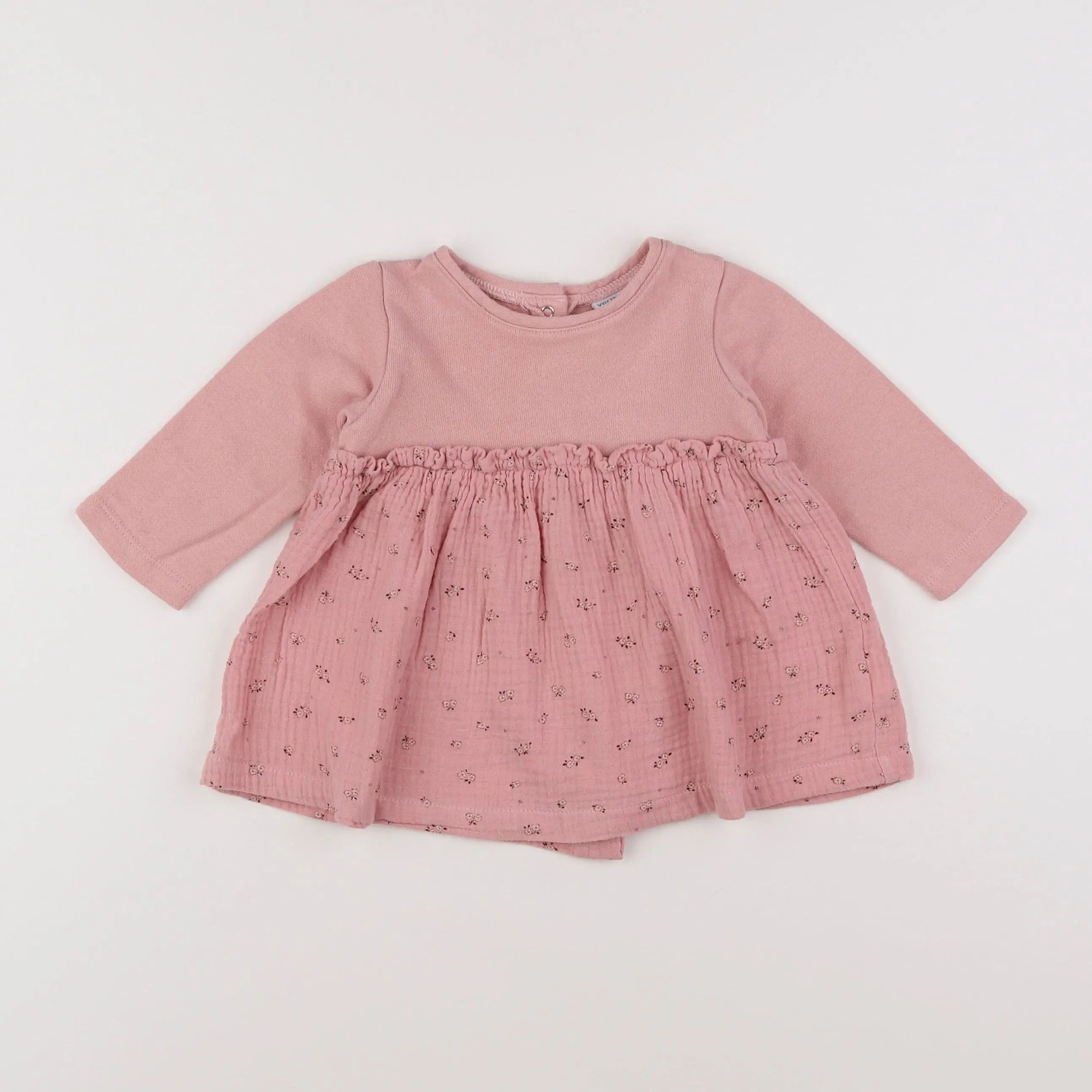 Vertbaudet - robe rose - 9 mois