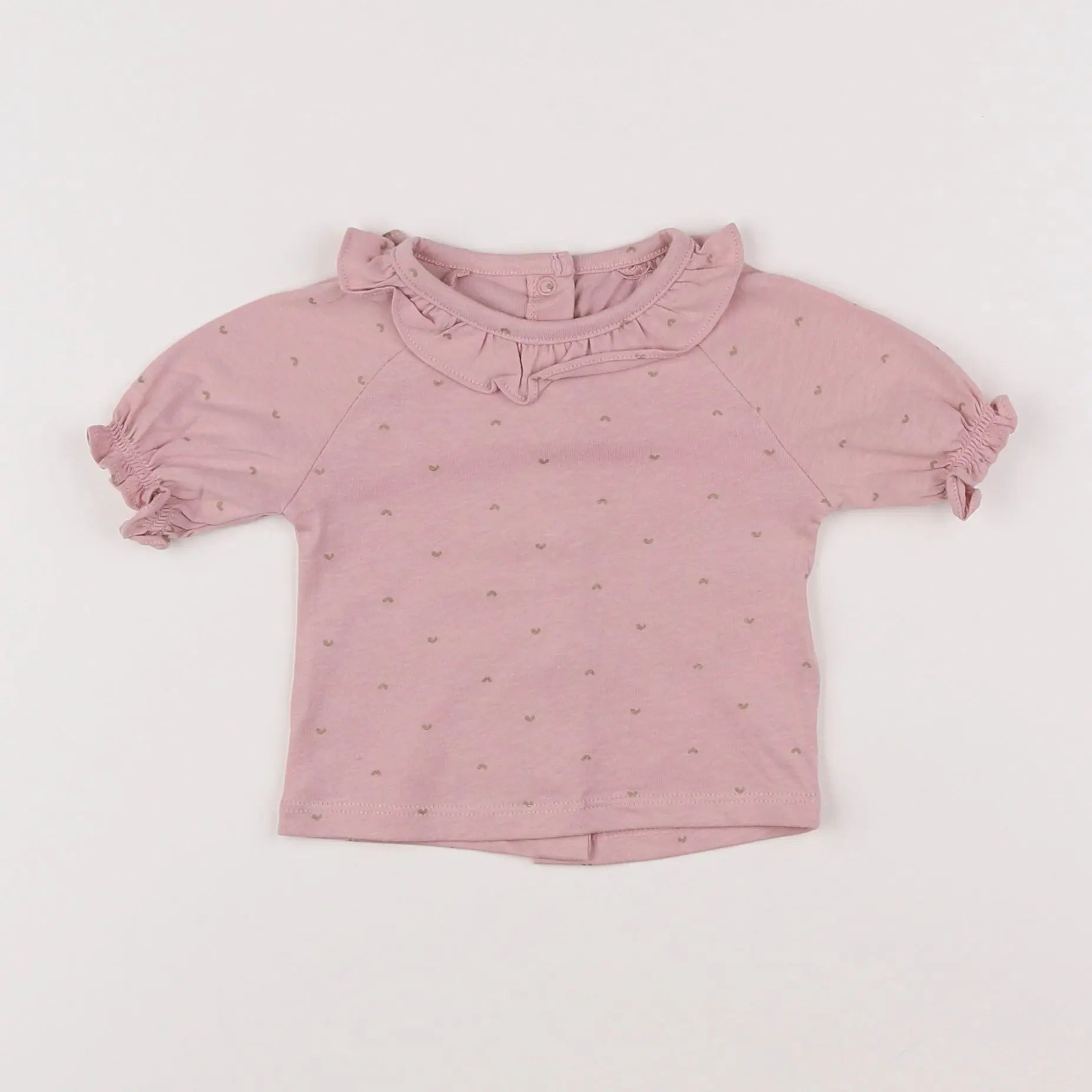 Vertbaudet - tee-shirt rose - 3 mois