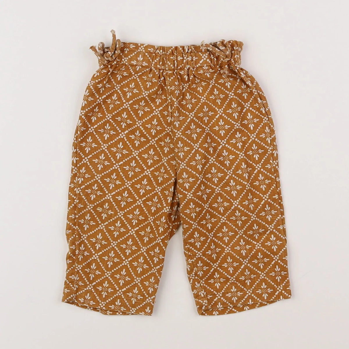 Vertbaudet - pantalon jaune - 6 mois