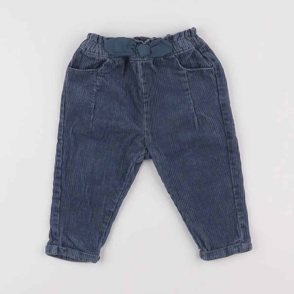 Vertbaudet - pantalon bleu - 6 mois