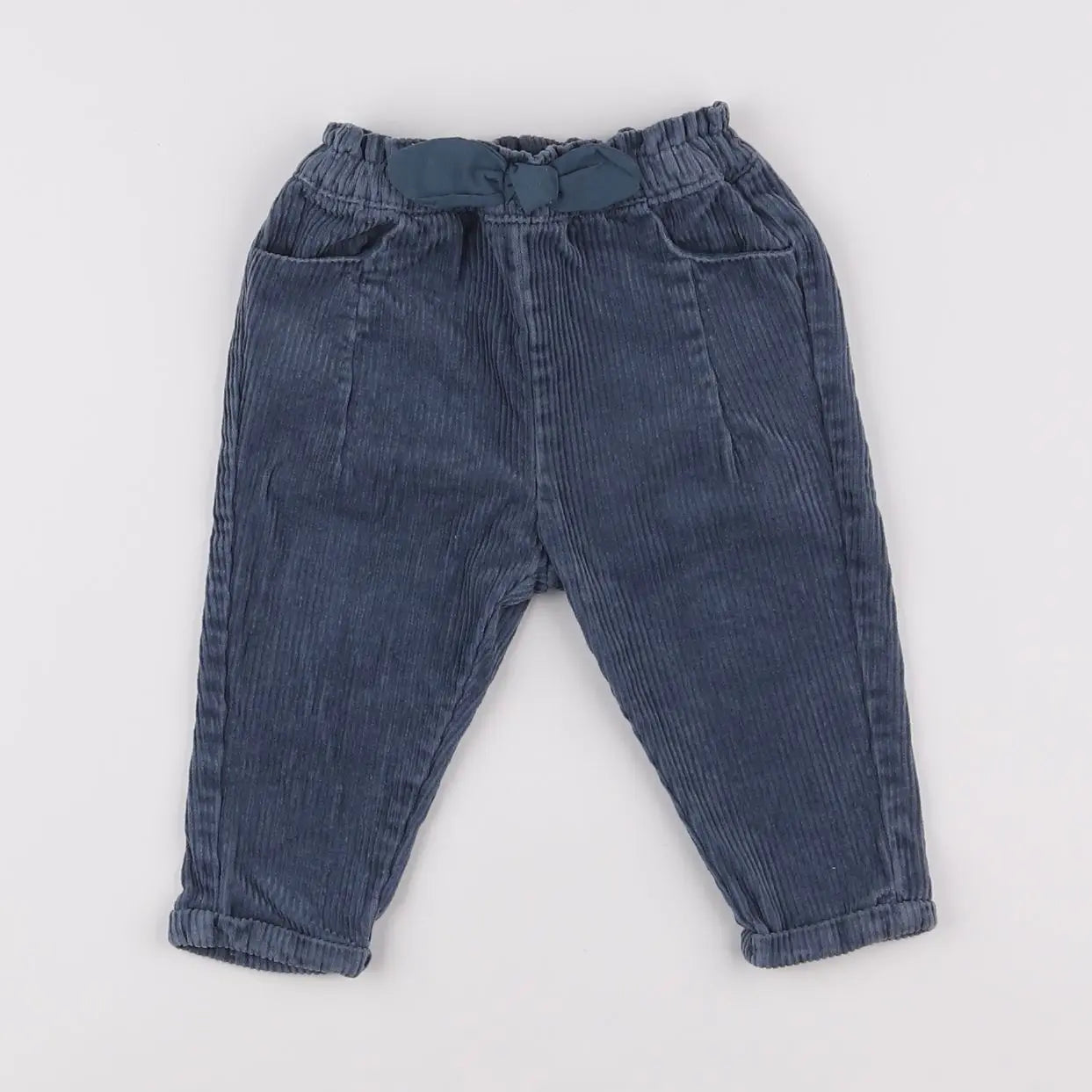 Vertbaudet - pantalon bleu - 6 mois