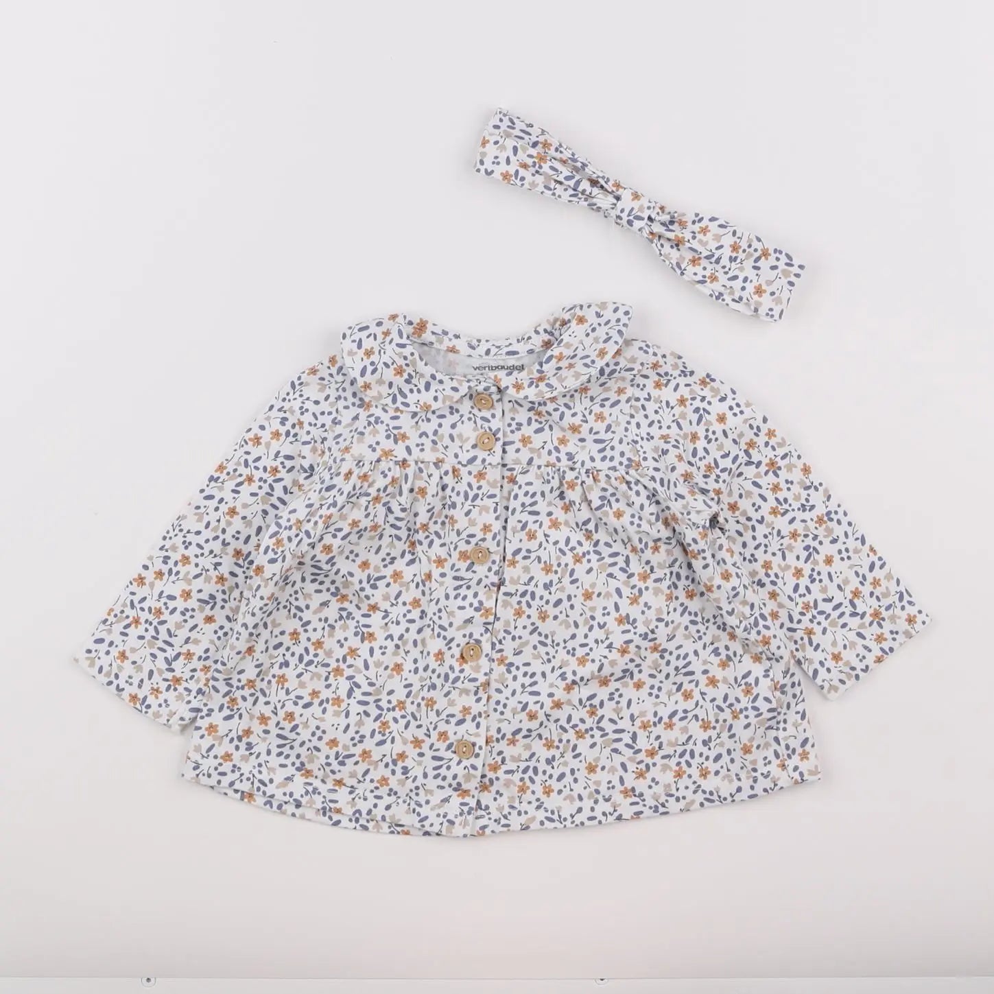 Vertbaudet - robe blanc - 6 mois
