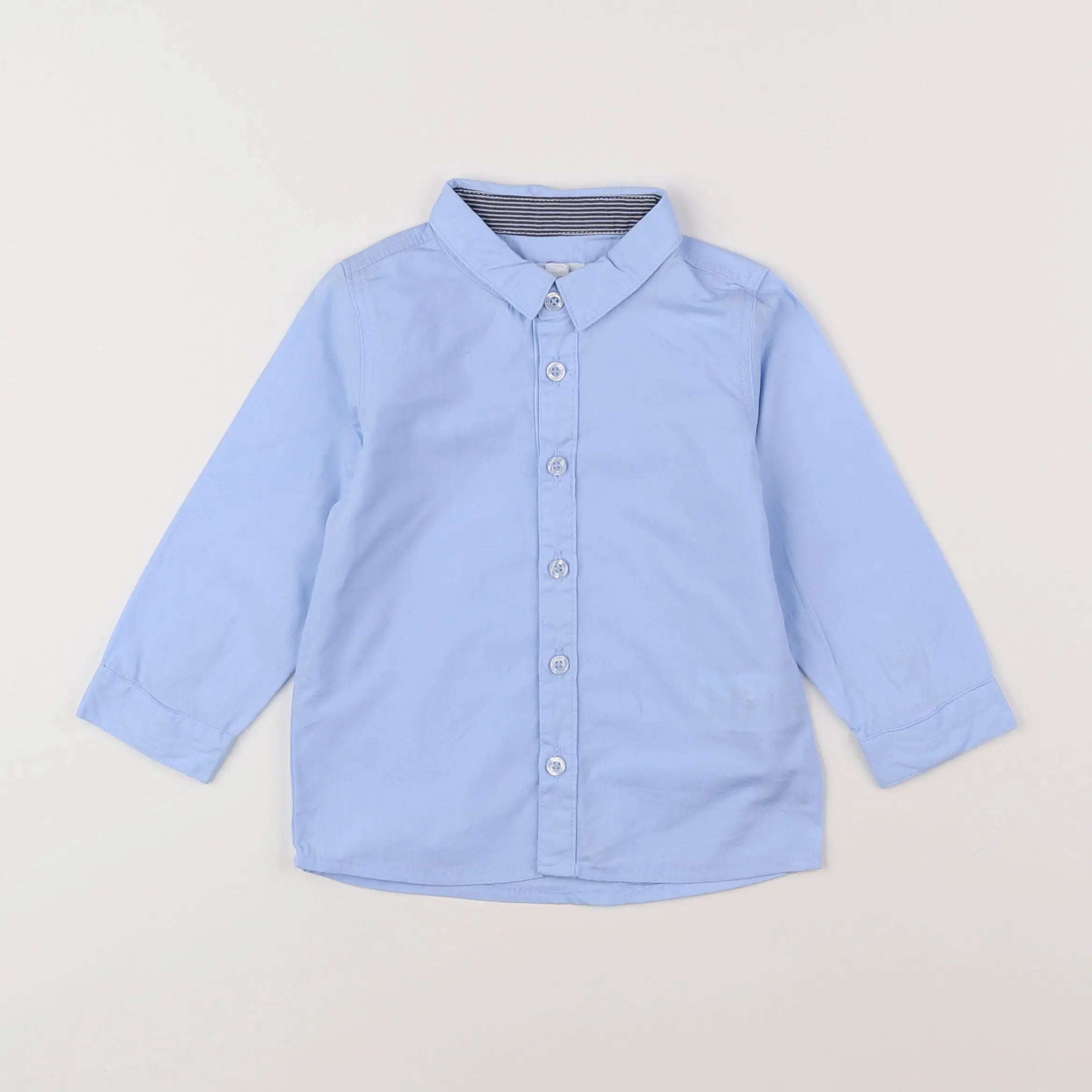 Vertbaudet - chemise bleu - 18 mois